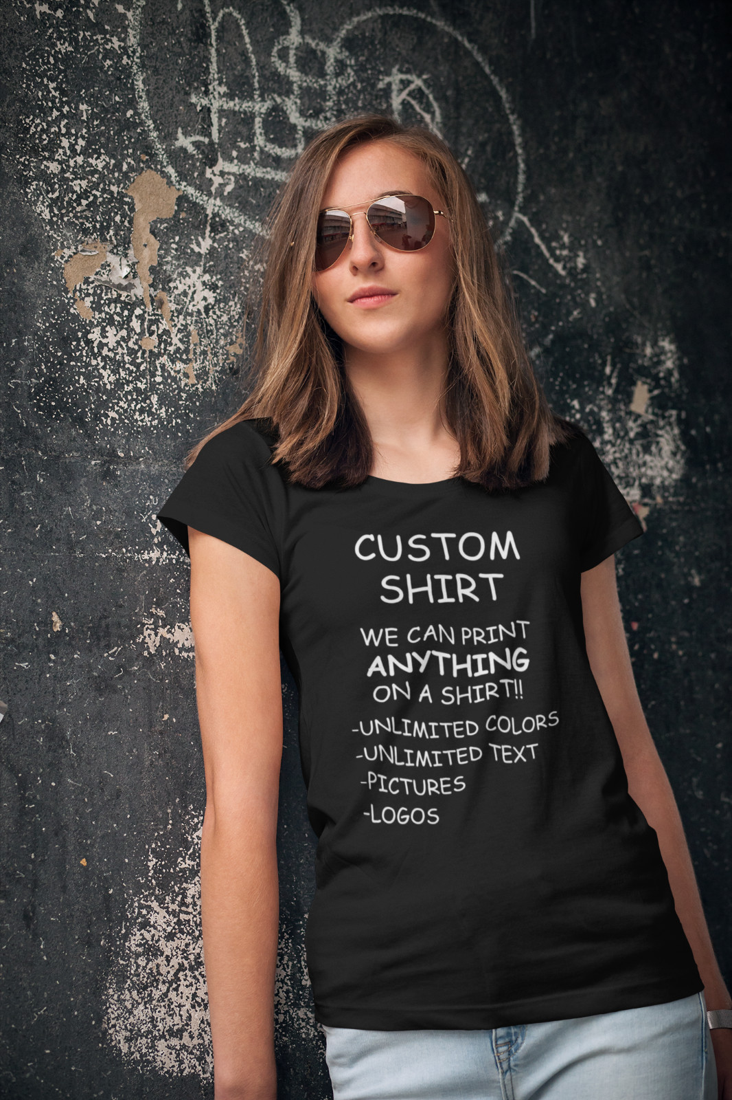 Personalized Custom T-Shirt Printing with your photo, text, logo, anything New