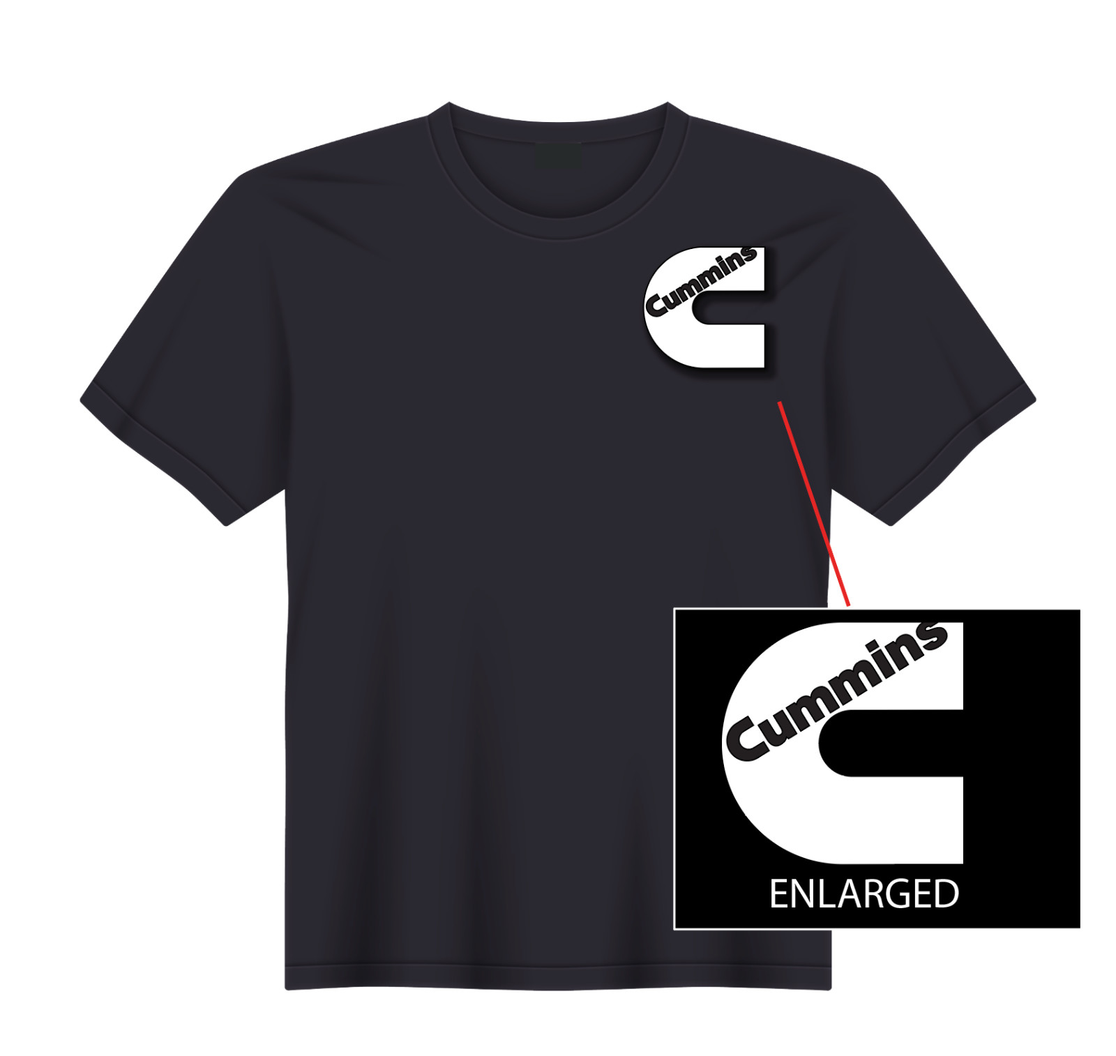Cummins Diesel Turbo Truck Engine T-Shirt NEW S, M, L, XL