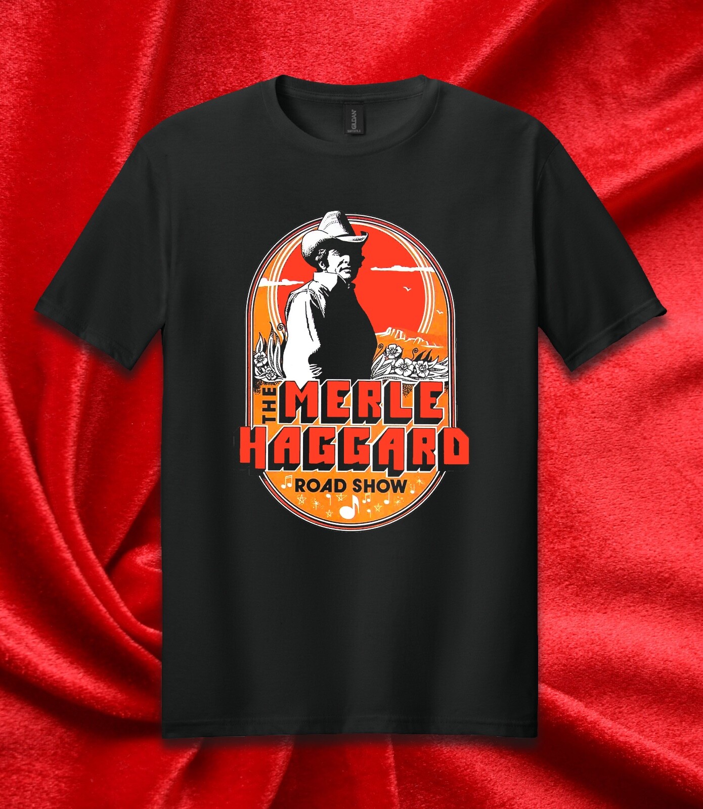 Merle Haggard Vintage Tour Jersey 1979 Double Sided T-SHIRT FREE SHIP USA