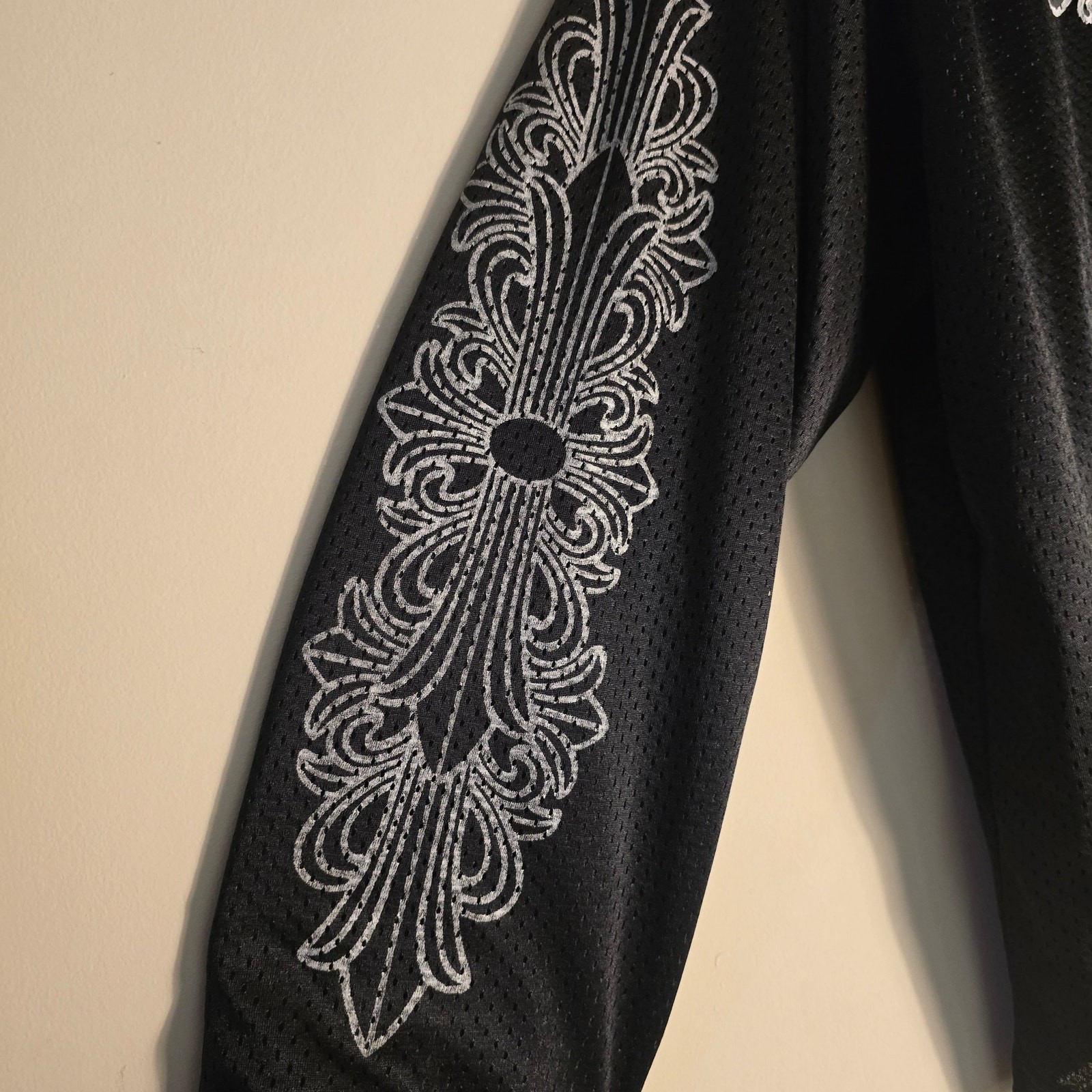 Chrome Hearts Long Sleeve Jersey Style Men S Designs Back & Sleeves Shirt