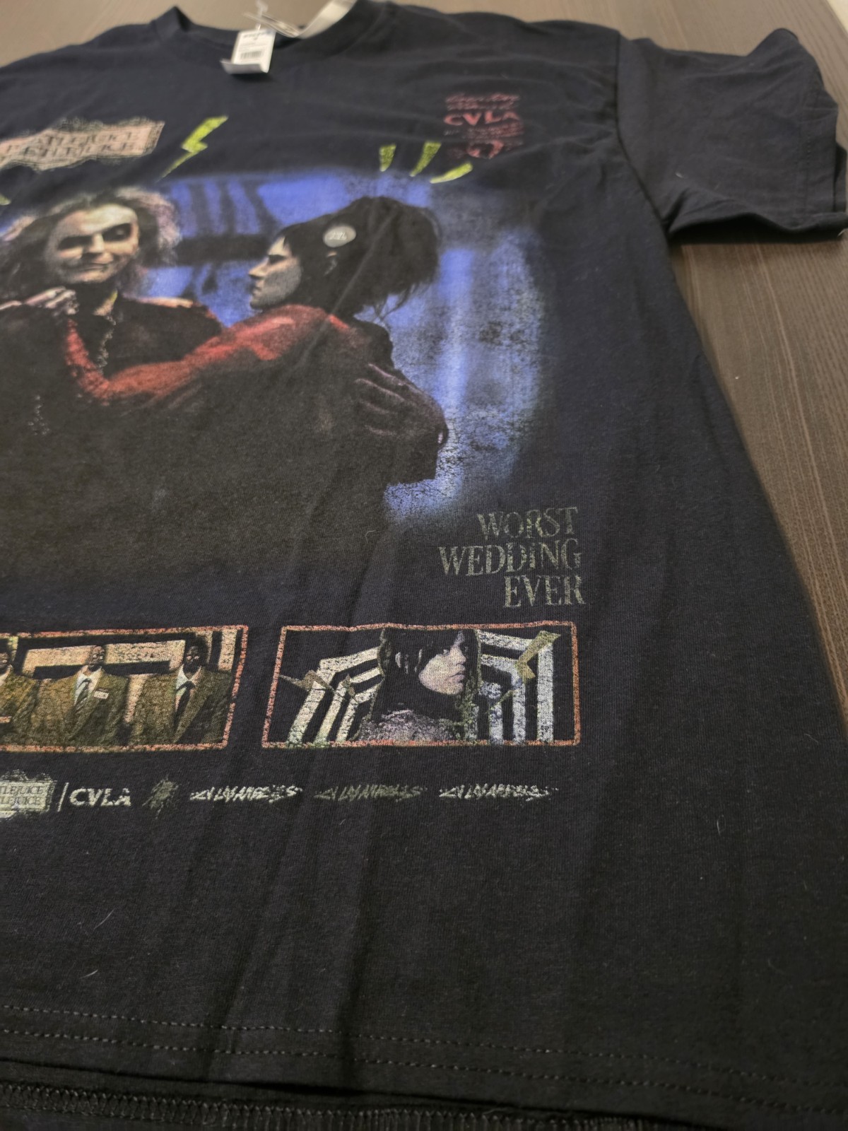 CVLA Beetlejuice Graphic Design Tee Black Size XL