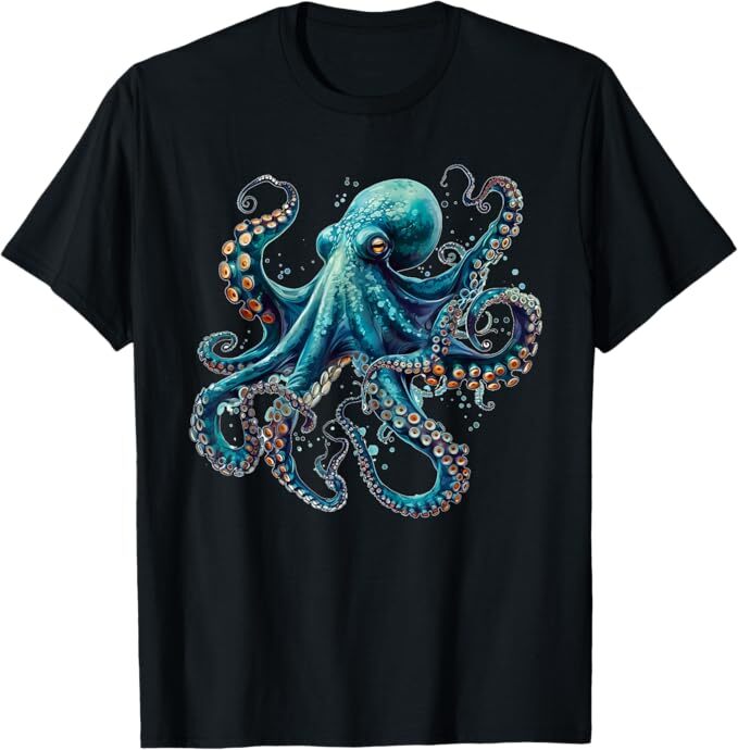 Cool blue octopus T-Shirt