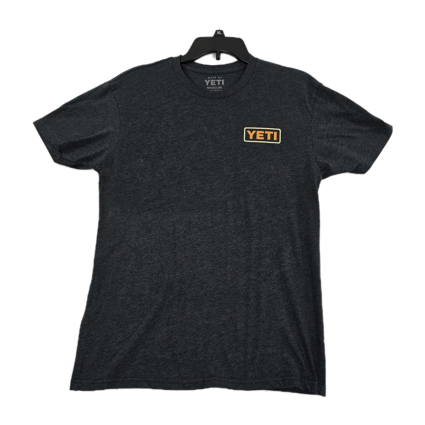 Yeti Shirt Mens M Gray Fly Fishing Lures Graphic On Back T Shirt Tagless