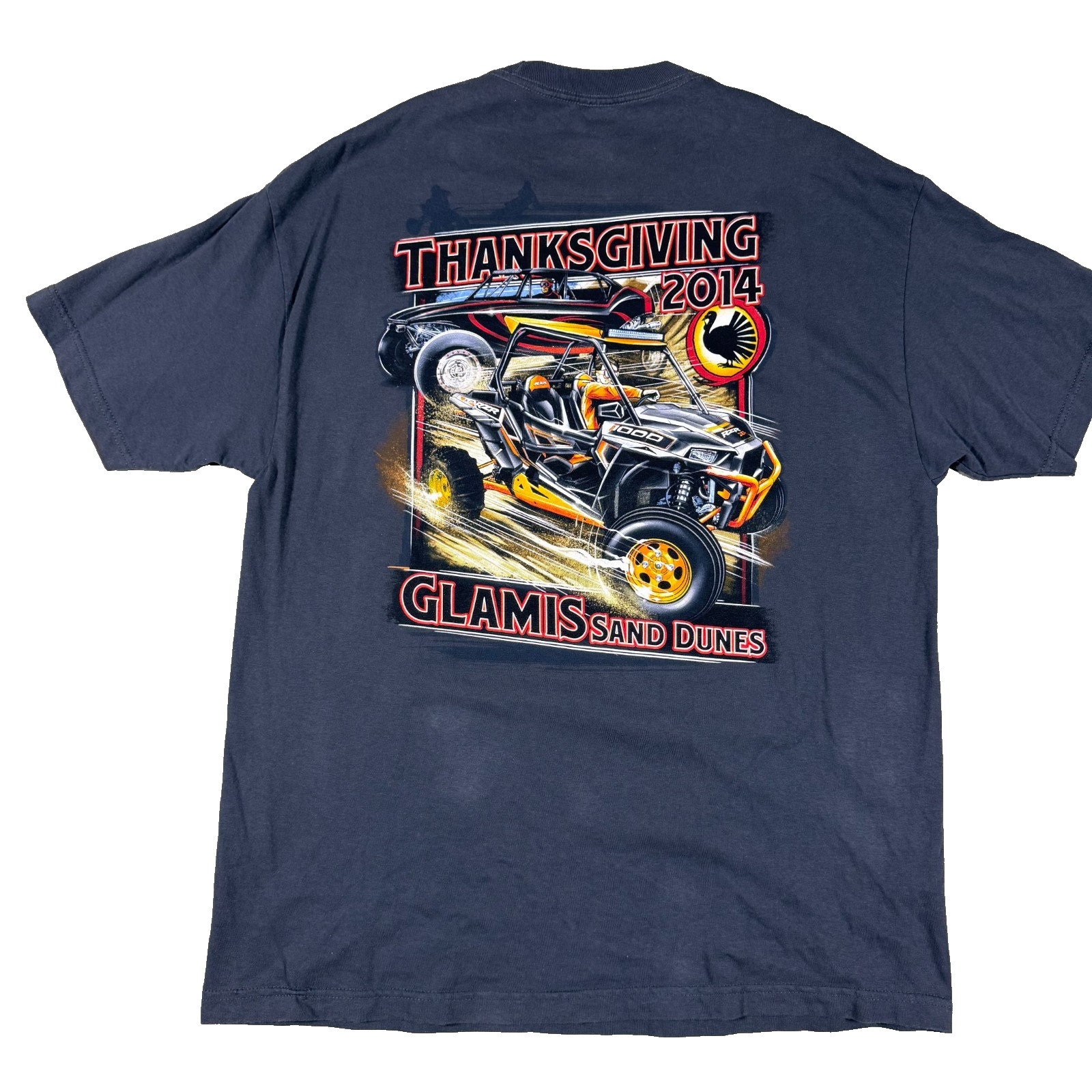 Glamis Sand Dunes T Shirt Mens XL Thanksgiving 2014 Graphic Off-Road Grey