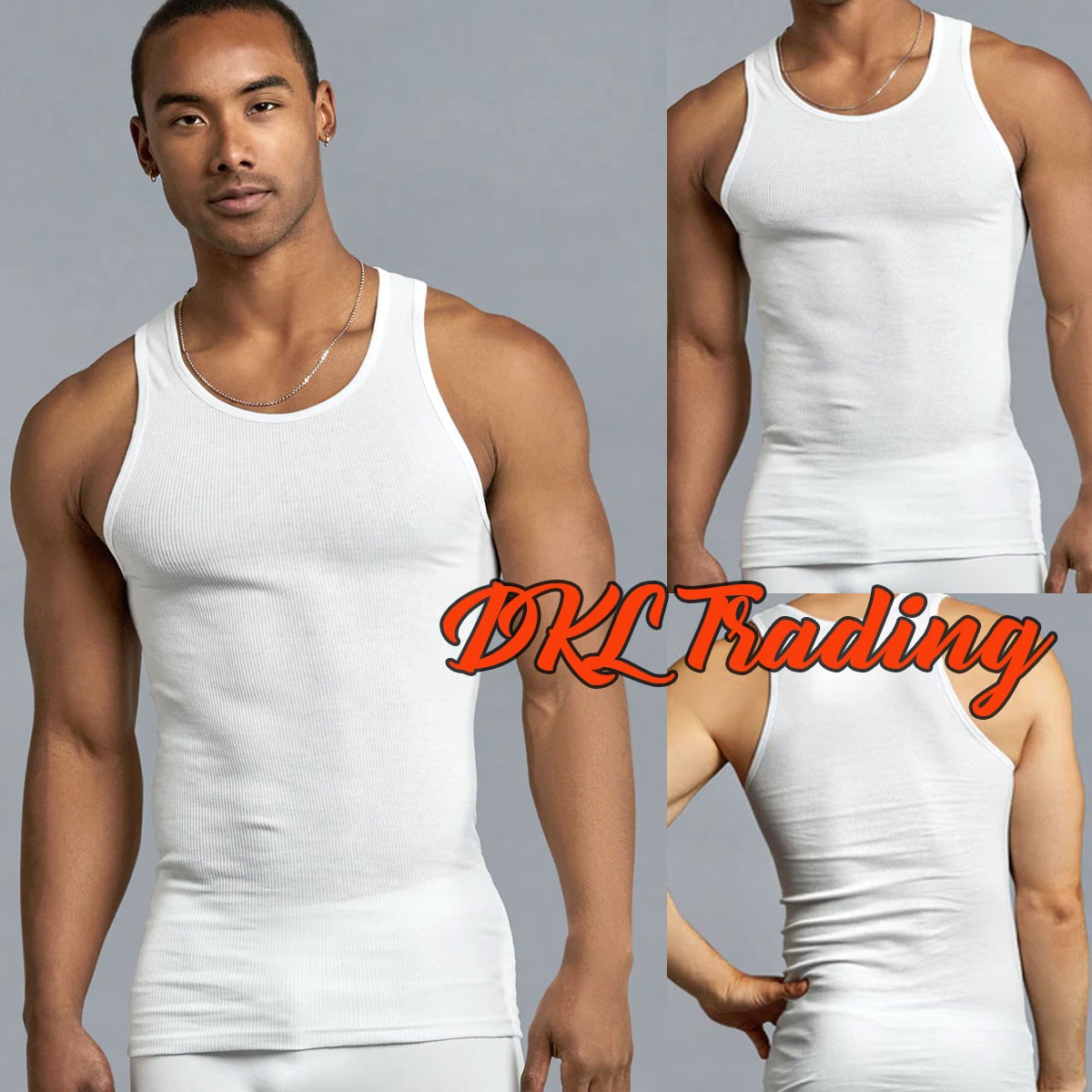 3-12 Pack Mens 100% Cotton Tank Top A-Shirt Wife-Beater Undershirt White S-3XL
