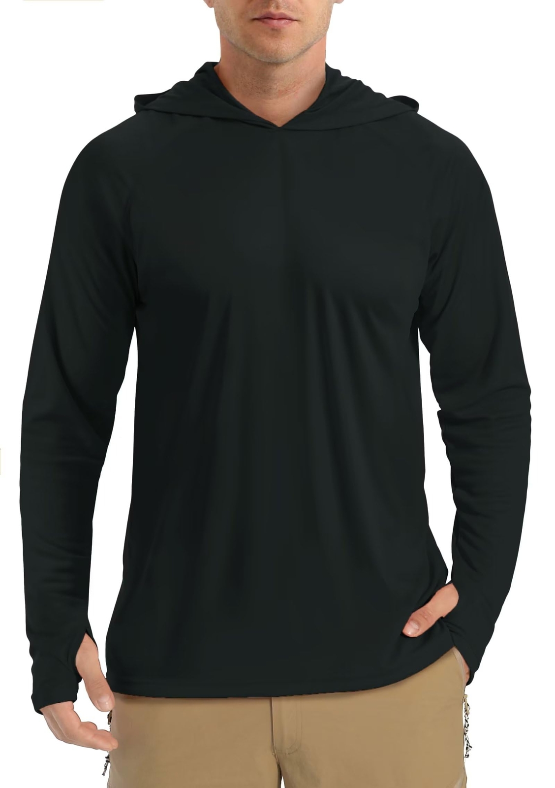 UPF50+ Men’s Long Sleeve Sun Skin Protection T-Shirts Outdoor Fishing Hoodies