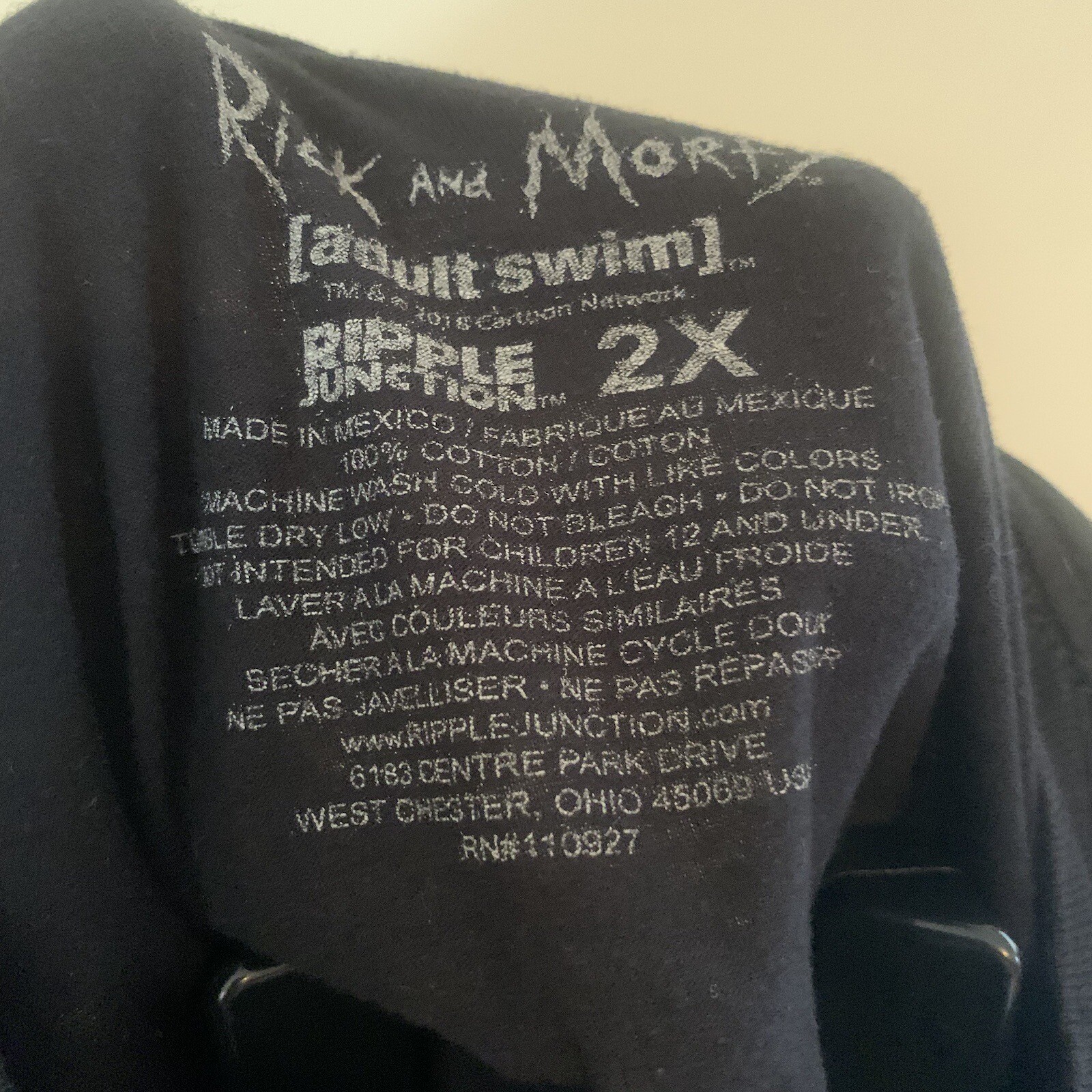 Rick and Morty Adult Swim Ripple Junction T Shirt Men’s 2XL