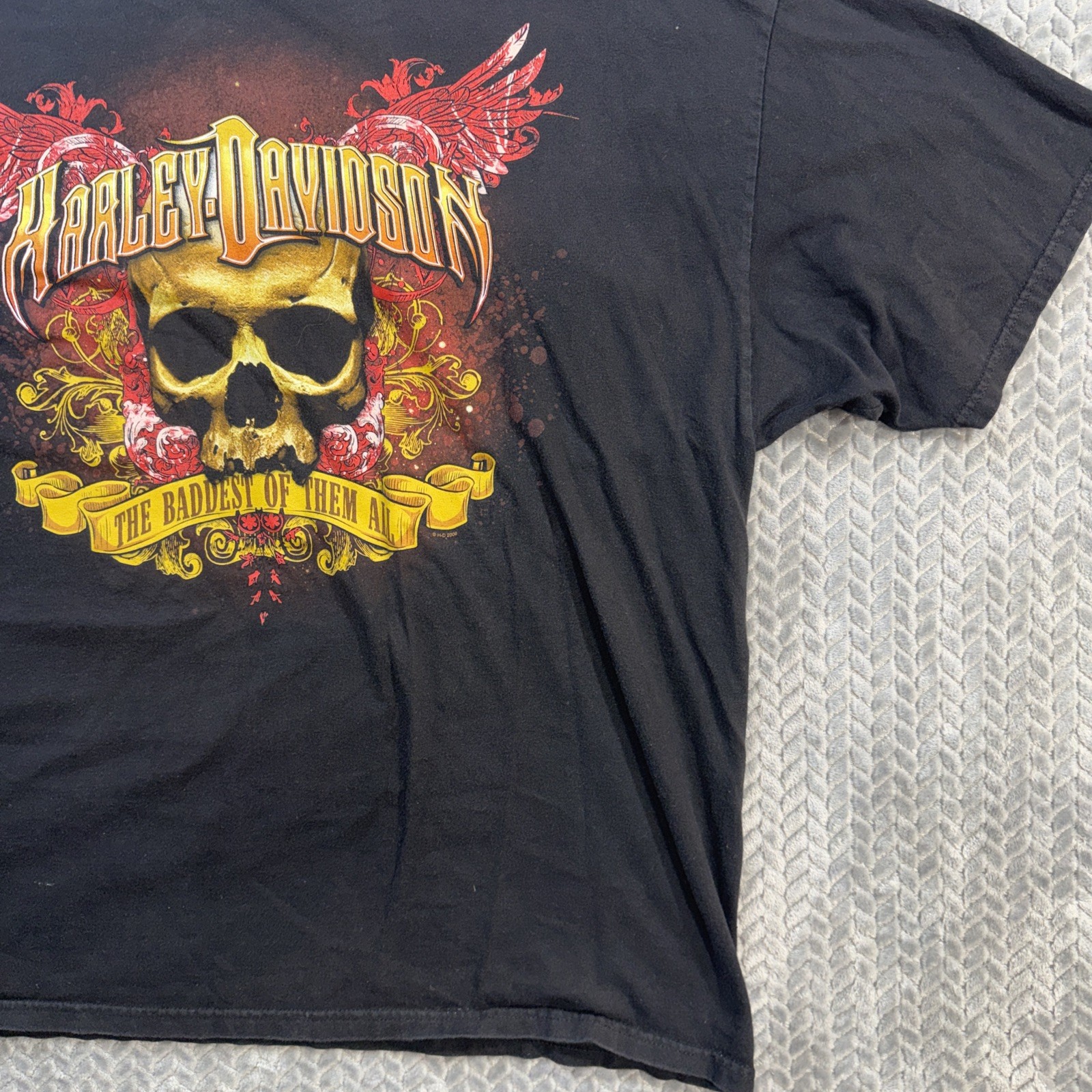 Harley Davidson Men’s Graphic Print Riding High Engine T-shirt Sz 3XL