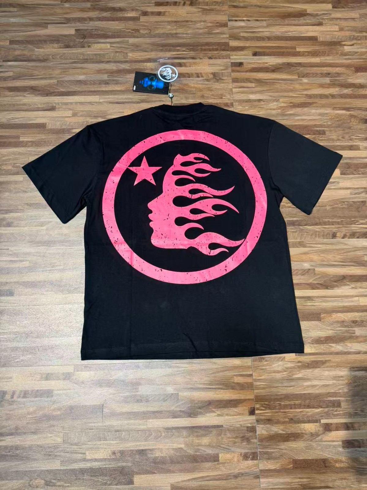 Graphic Hellstar tee shirt Men’s Black Cotton NEW