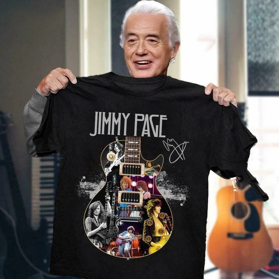 New Popular Jimmy Page Retro T-Shirt, S to 5X Shirt
