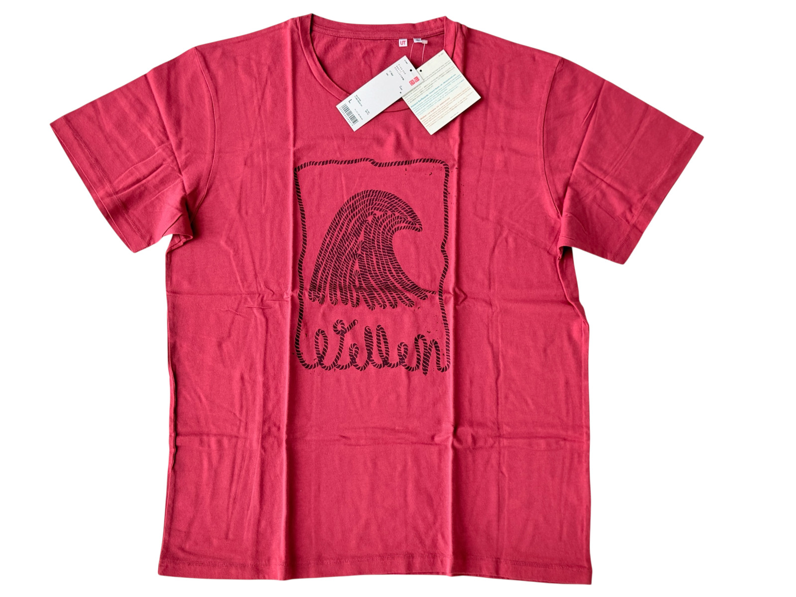 Wellen surf x UNIQLO NWT T-Shirt Size L Red Japan