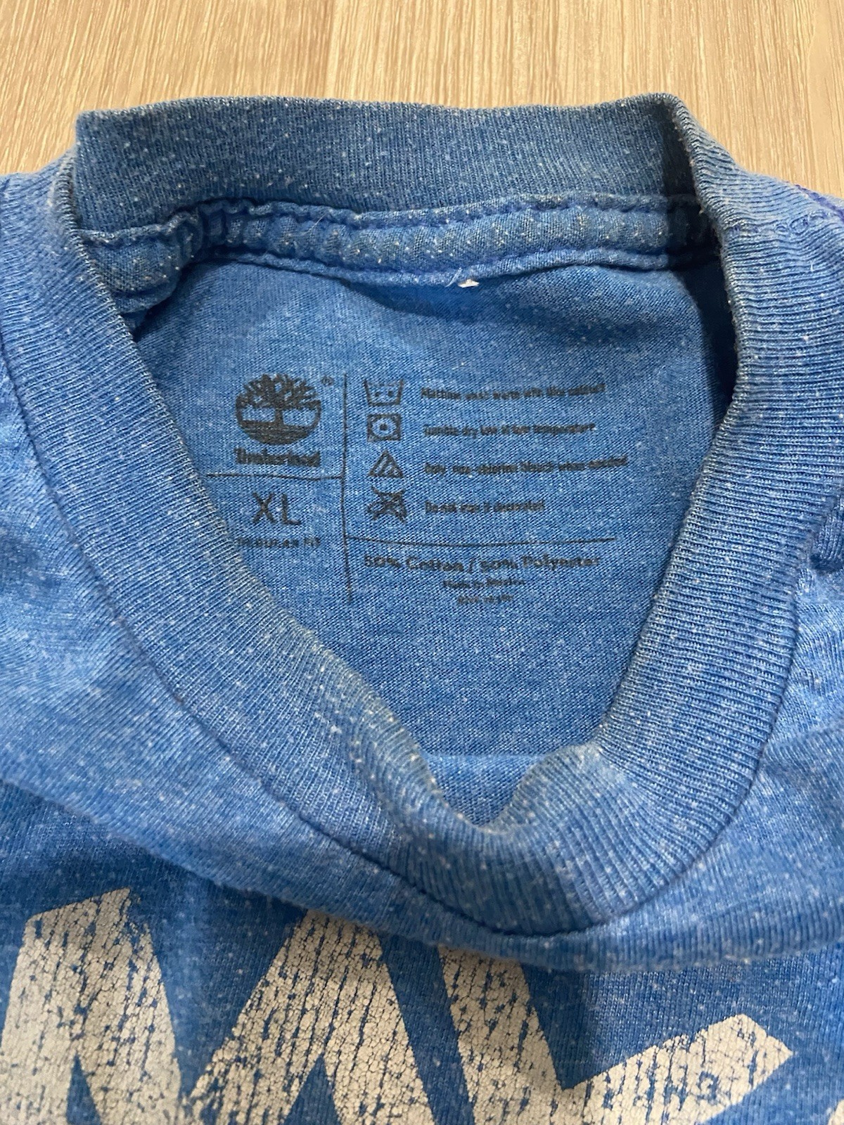 Timberland Blue Graphic Branded Mountains & Boot T-Shirt – Men’s Extra Large XL