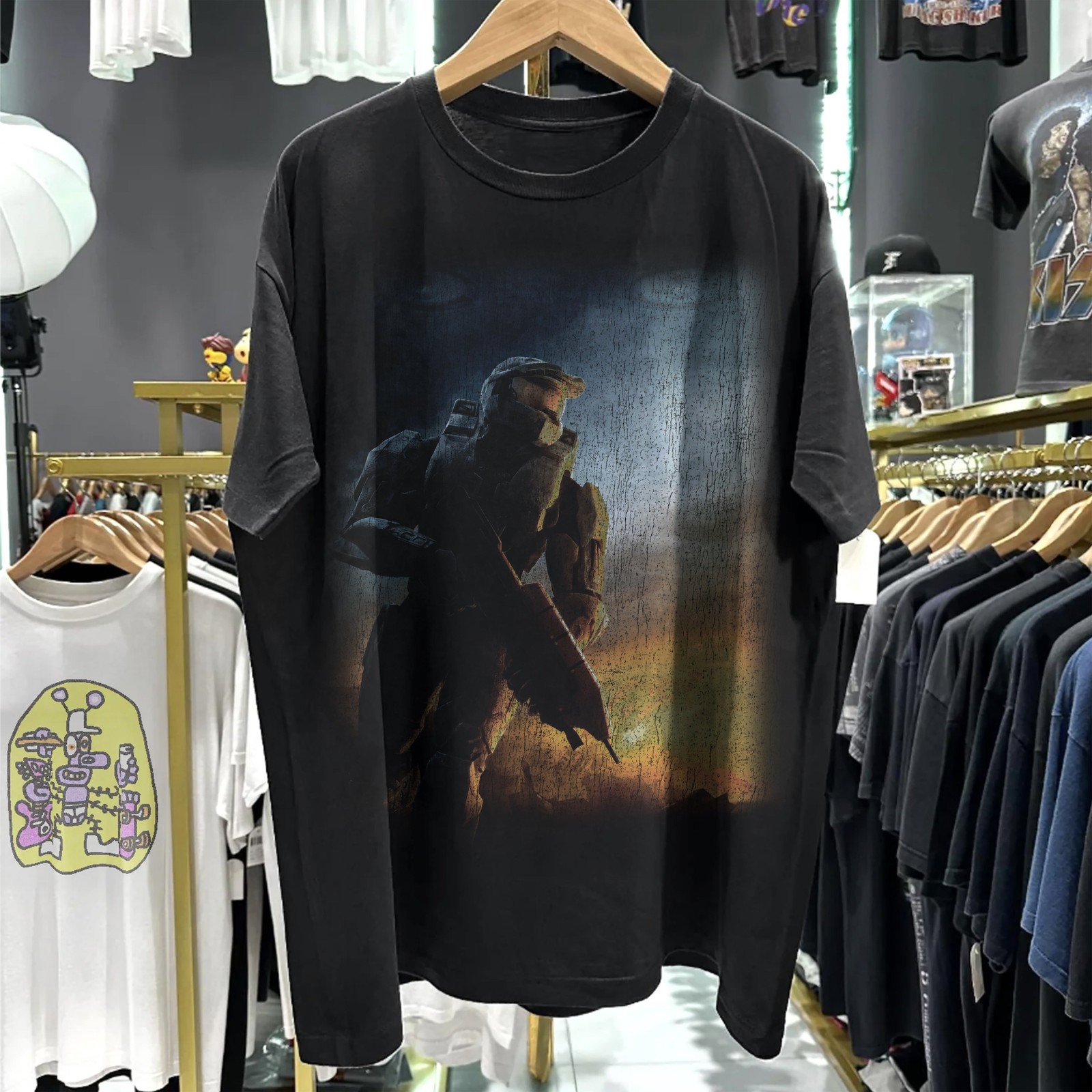 2007 Halo 3 Washed T-Shirt Black L