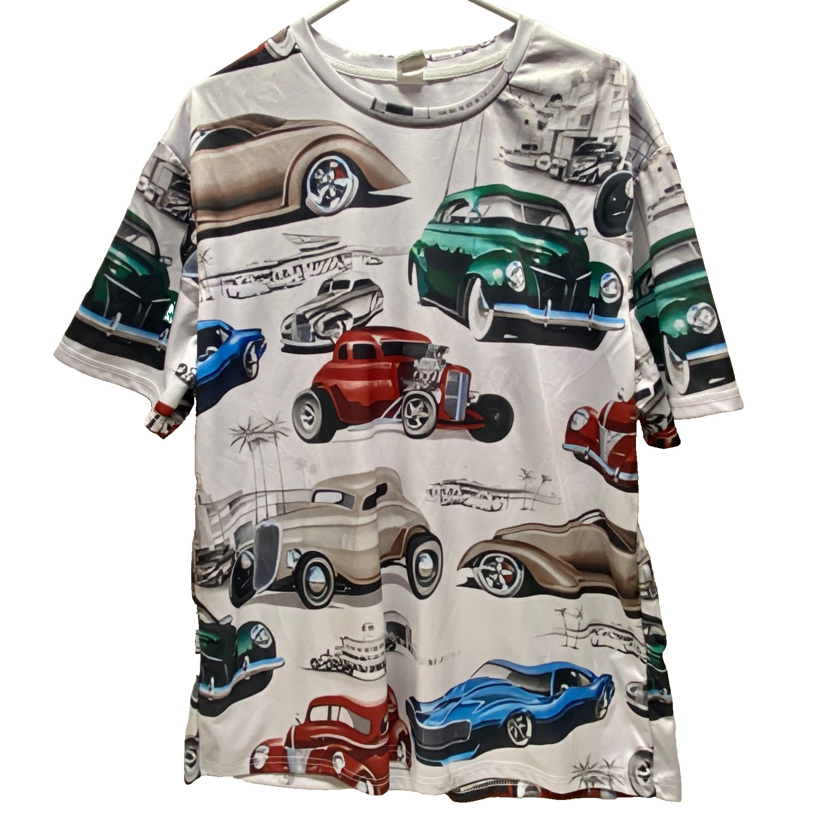 Classic Hot Rods Shirt Men’s XXXL Performance Short Sleeve Graphic Cars Tee EUC