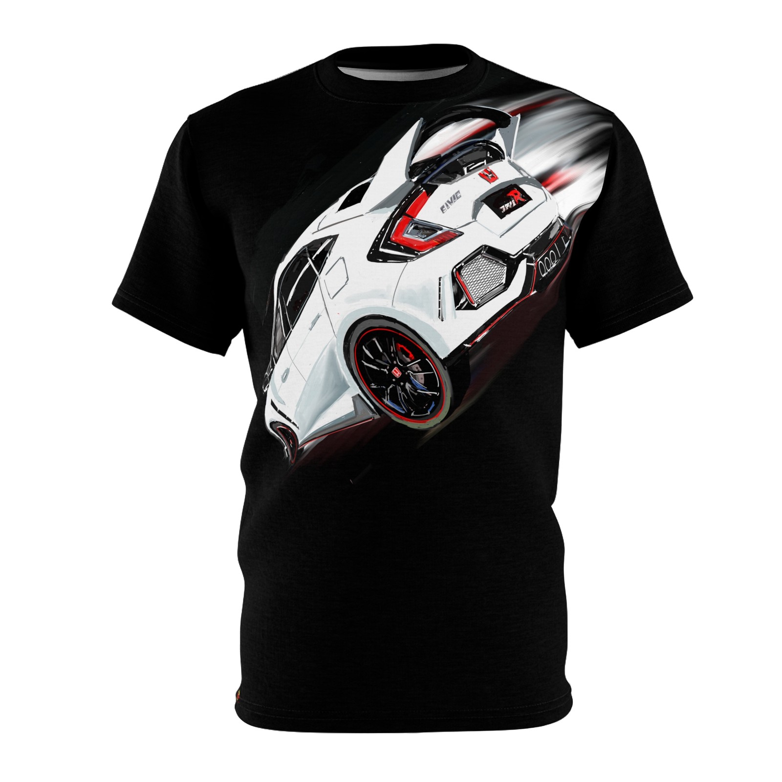 White Civic type-R JDM fan art Unisex Cut & Sew T-shirt
