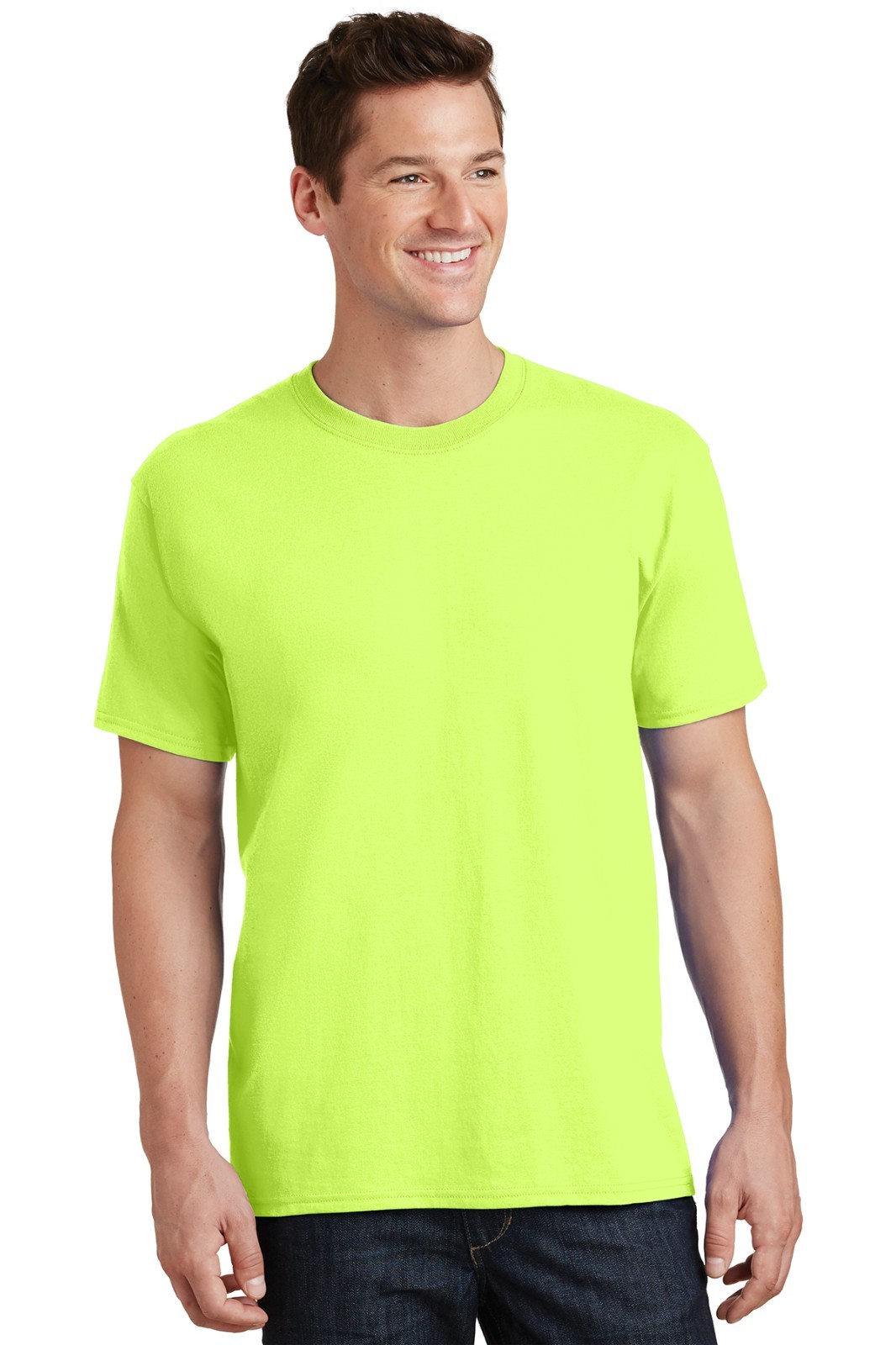 Men’s Big & Tall T-shirts Solid Colors Plain Short Sleeve Tall Tee Clothes Tops