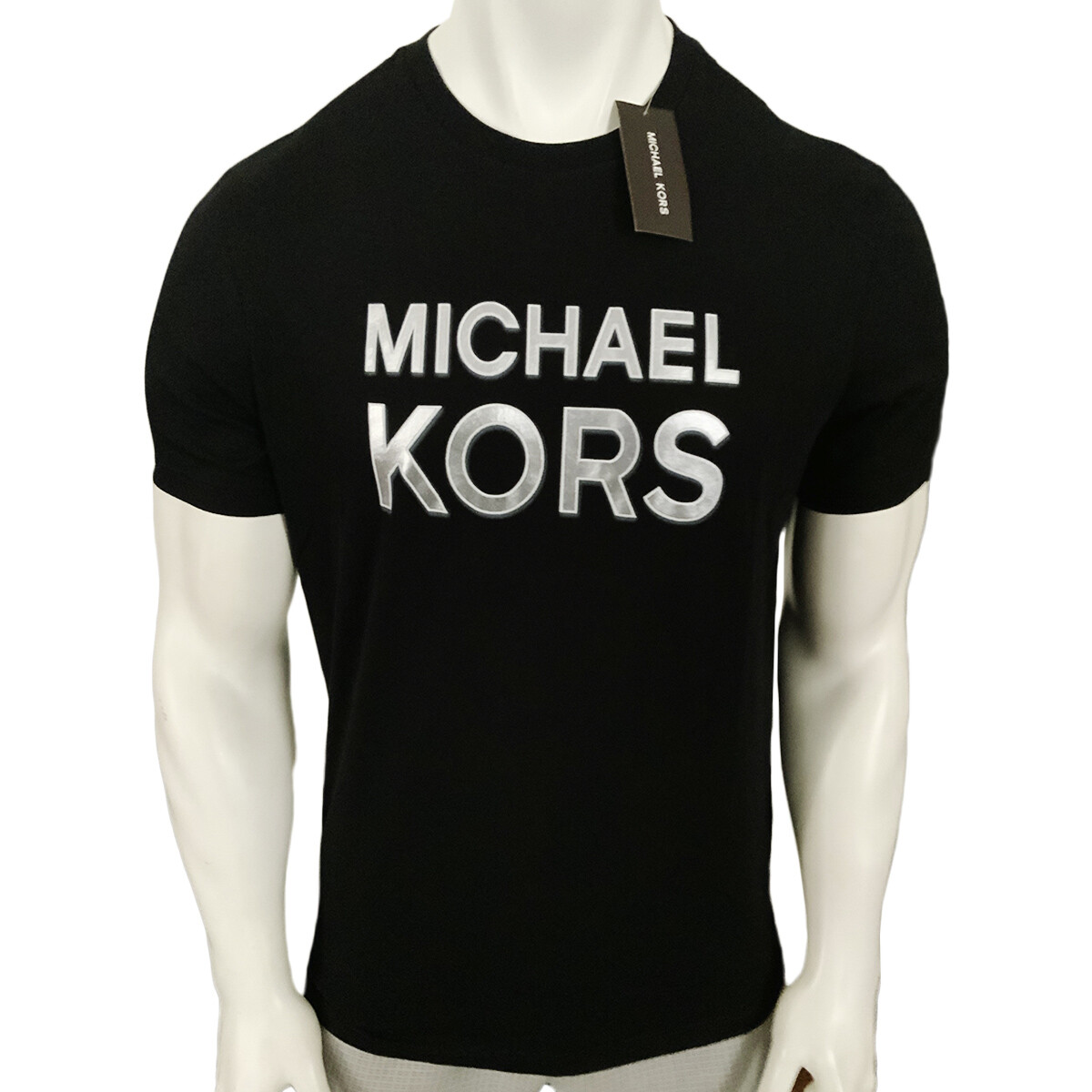 NWT MICHAEL KORS MSRP $56.99 MEN’S BLACK CREW NECK SHORT SLEEVE T-SHIRT SIZE S