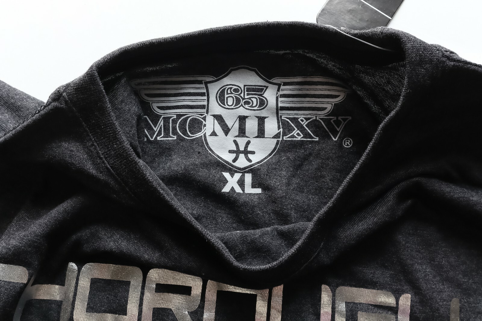 65 MCMLXV 1965 Brand Style 4000020CHX Size XL Charcoal T-Shirt 100% Cotton