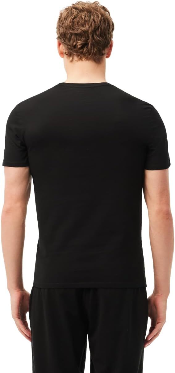Lacoste Men’s Cotton Slim Fit Crew Neck T-Shirts (3 Pack)