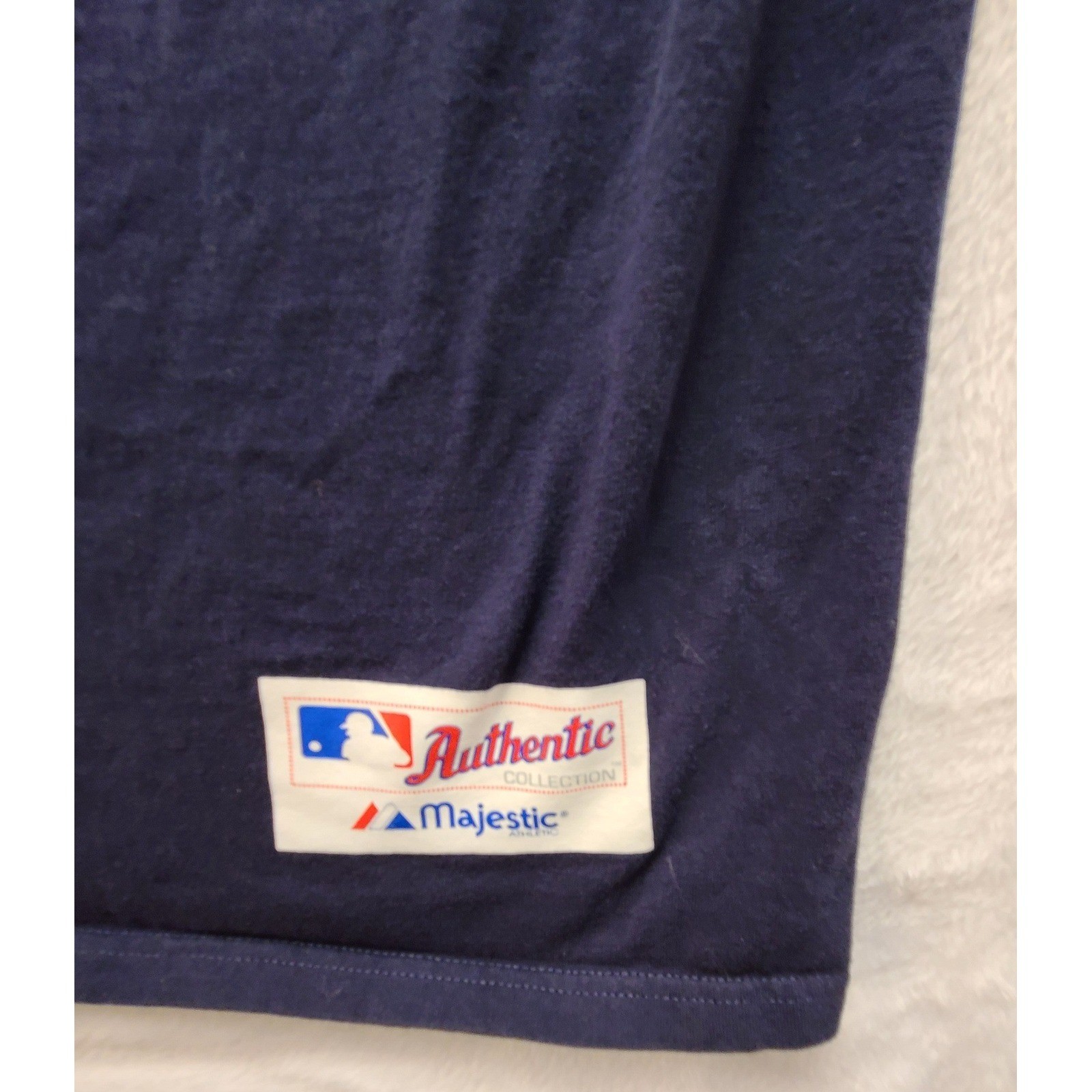 Majestic Chicago Baseball MLB Authentic Collection Navy TShirt Style Men’s Large