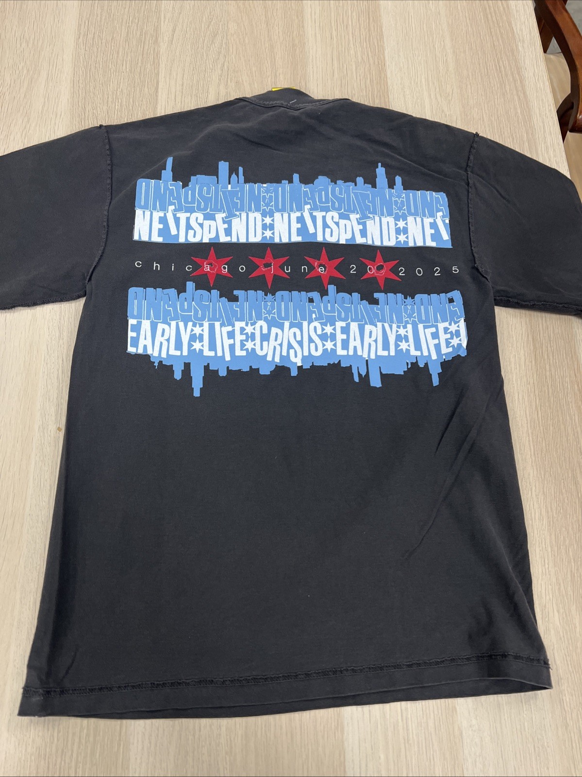 Nettspend Early Life Crisis Chicago Skyline Small Tshirt Streetwear