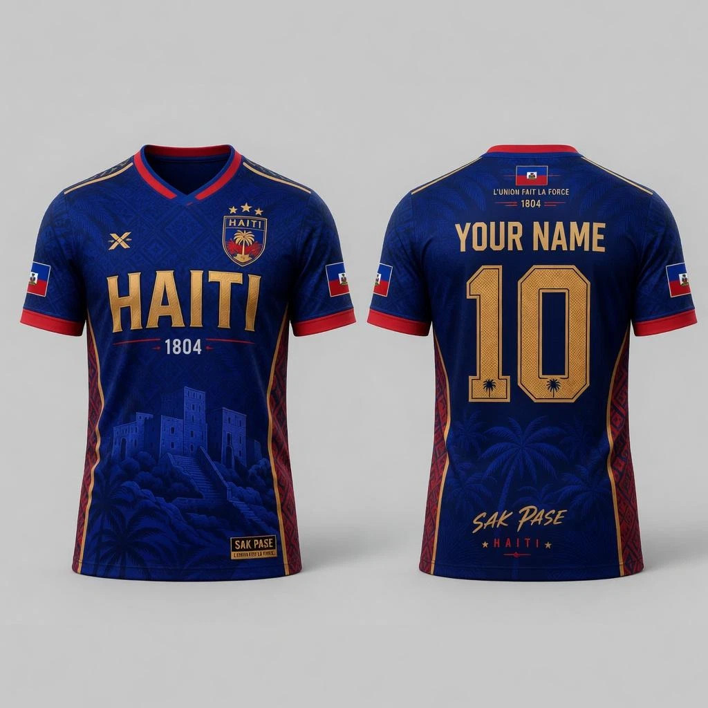 Haiti Soccer Jersey Shirt, Haitian Soccer Jersey Supporter T-Shirt
