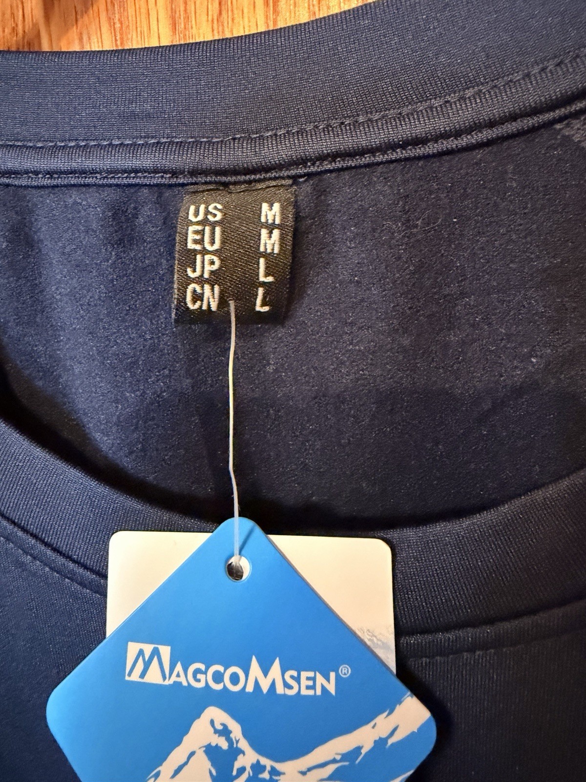 CZ17 Magcomsen Long Sleeve Thermal Shirt Blue Mens Medium