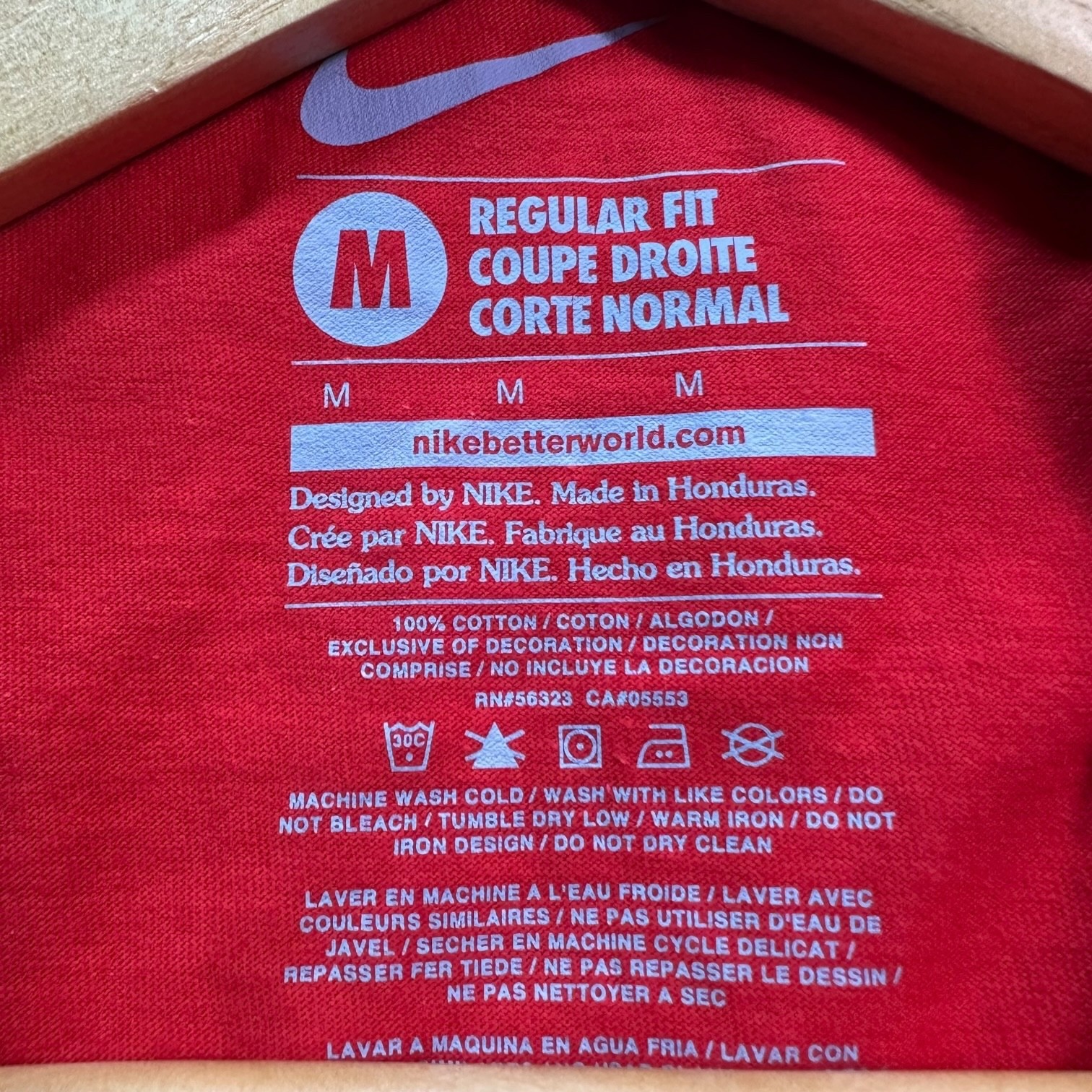 Washington Nationals “Natitude” NIKE TEE Classic Logo Red T-Shirt Men’s Size M