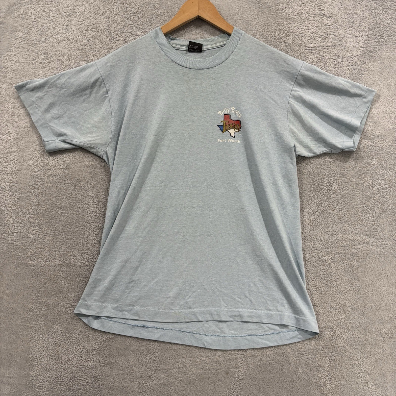 Vintage Billy Bob’s T Shirt Men’s Large Screen Stars Best Ft Worth Concert Blue