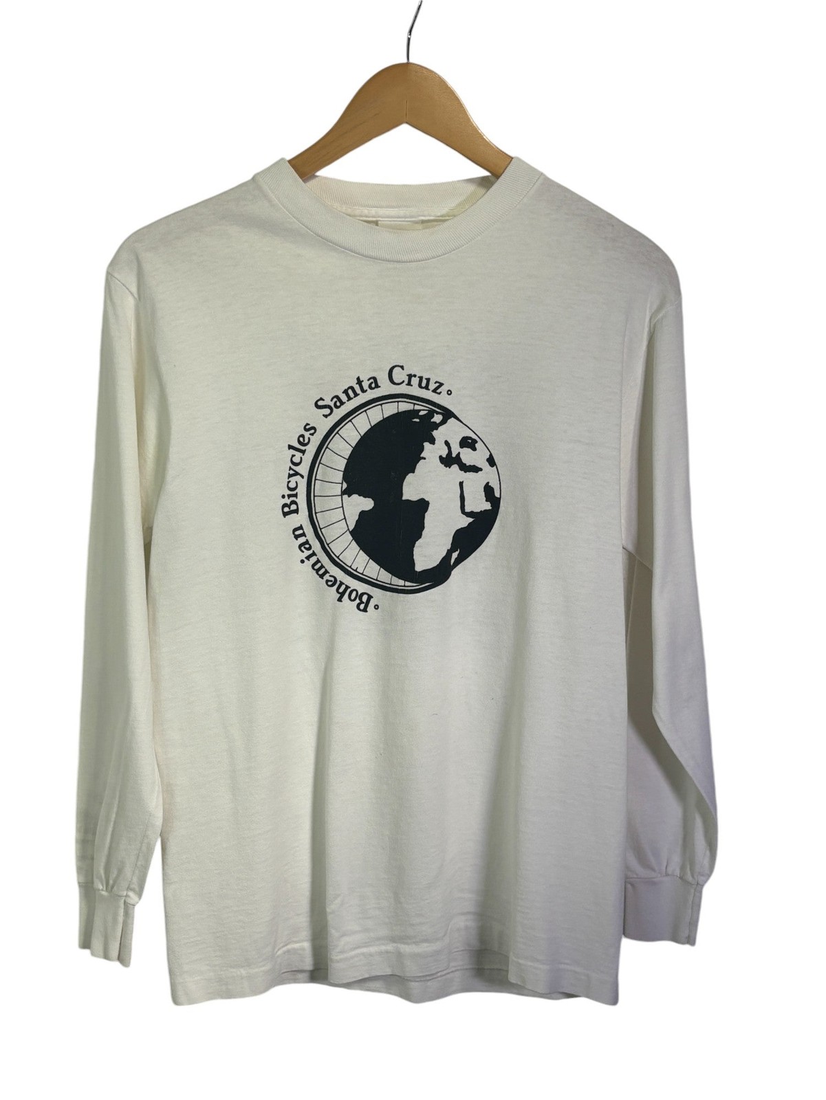 Vintage 90’s Bohemian Santa Cruz Bicycles Graphic Long Sleeve Size Small