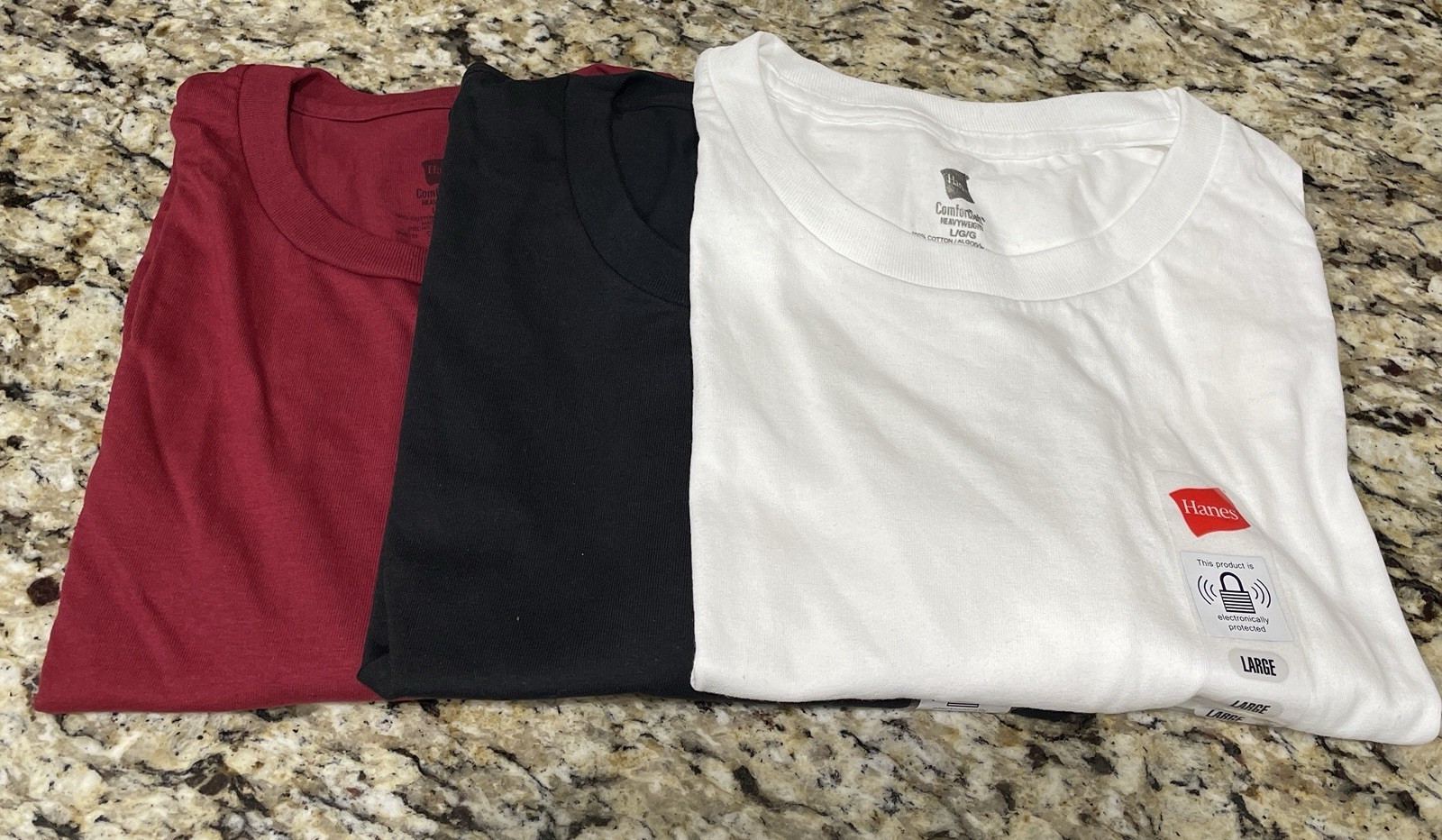 Hanes Men’s T-shirt single, 2 pack or 3 pack various colors available, new