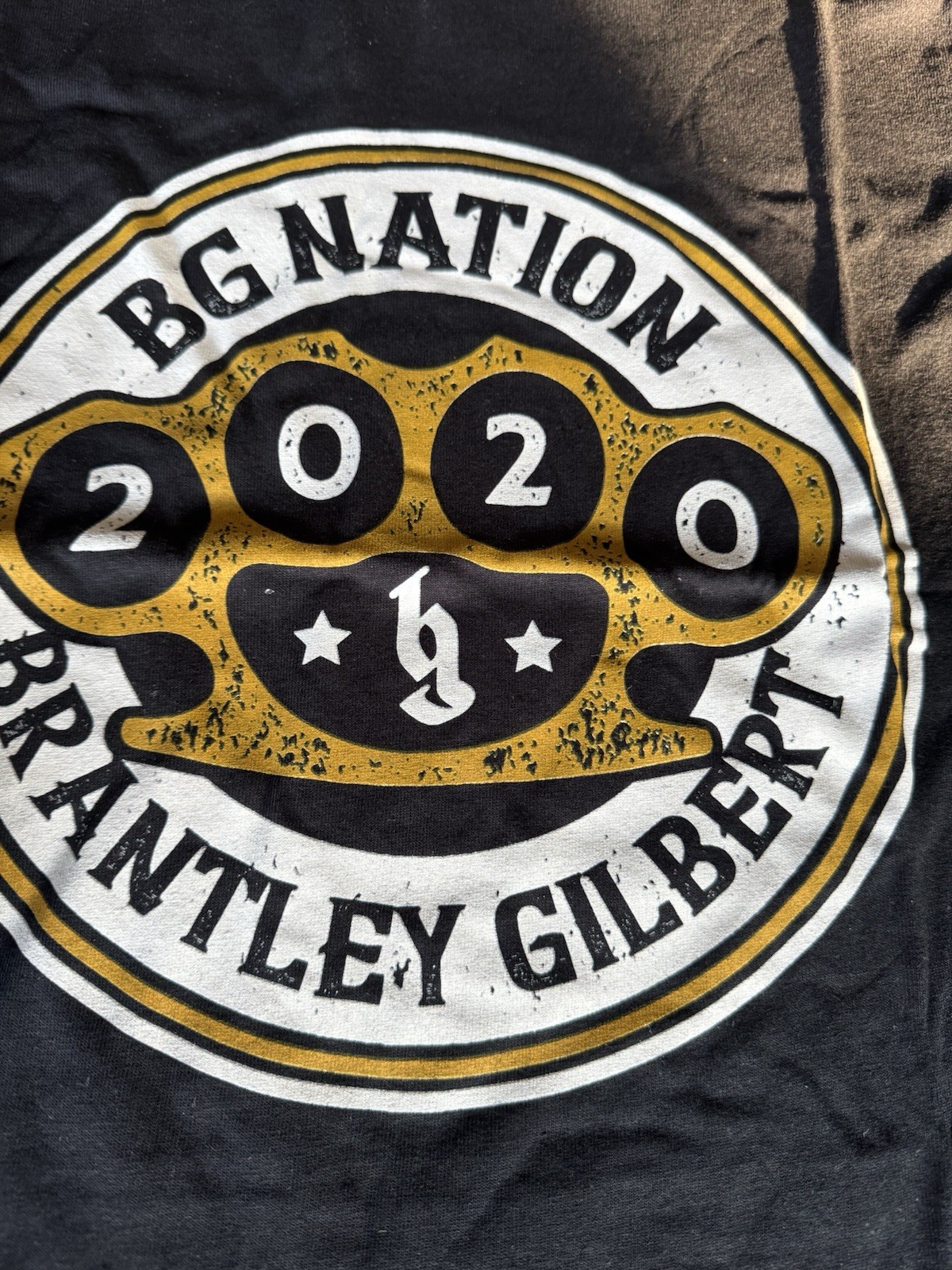 NWT Brantley Gilbert 2020 BG Nation Logo Graphic Gildan T-Shirt Black Unisex SM