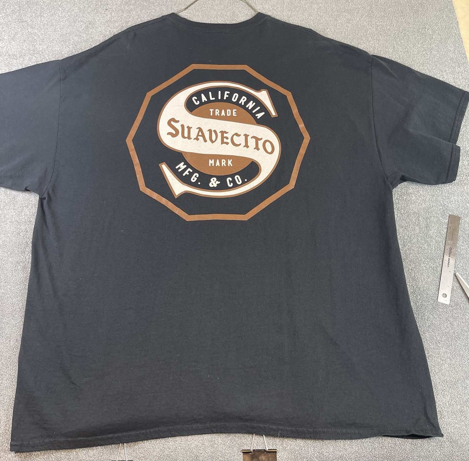Suavecito California MFG & Co. Trade Mark Black T-Shirt Size 2XL Great Condition