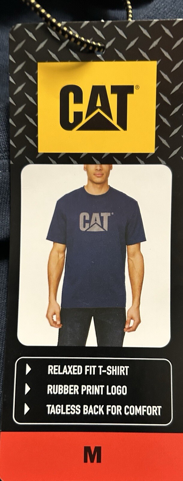 CAT Caterpillar Men’s Relaxed Fit T Shirt, Color Gray, Size Medium, Durable. ￼