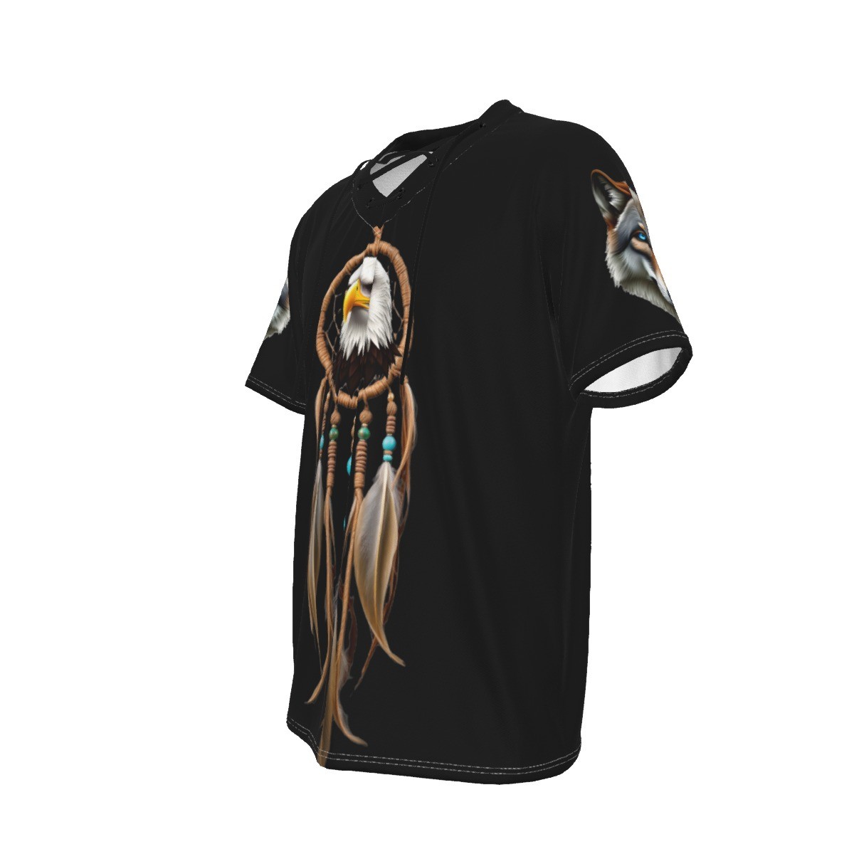 Native Indian Dreamcatcher Eagle T-shirt /Men’s/Women’s, Front & Back Image Tee.