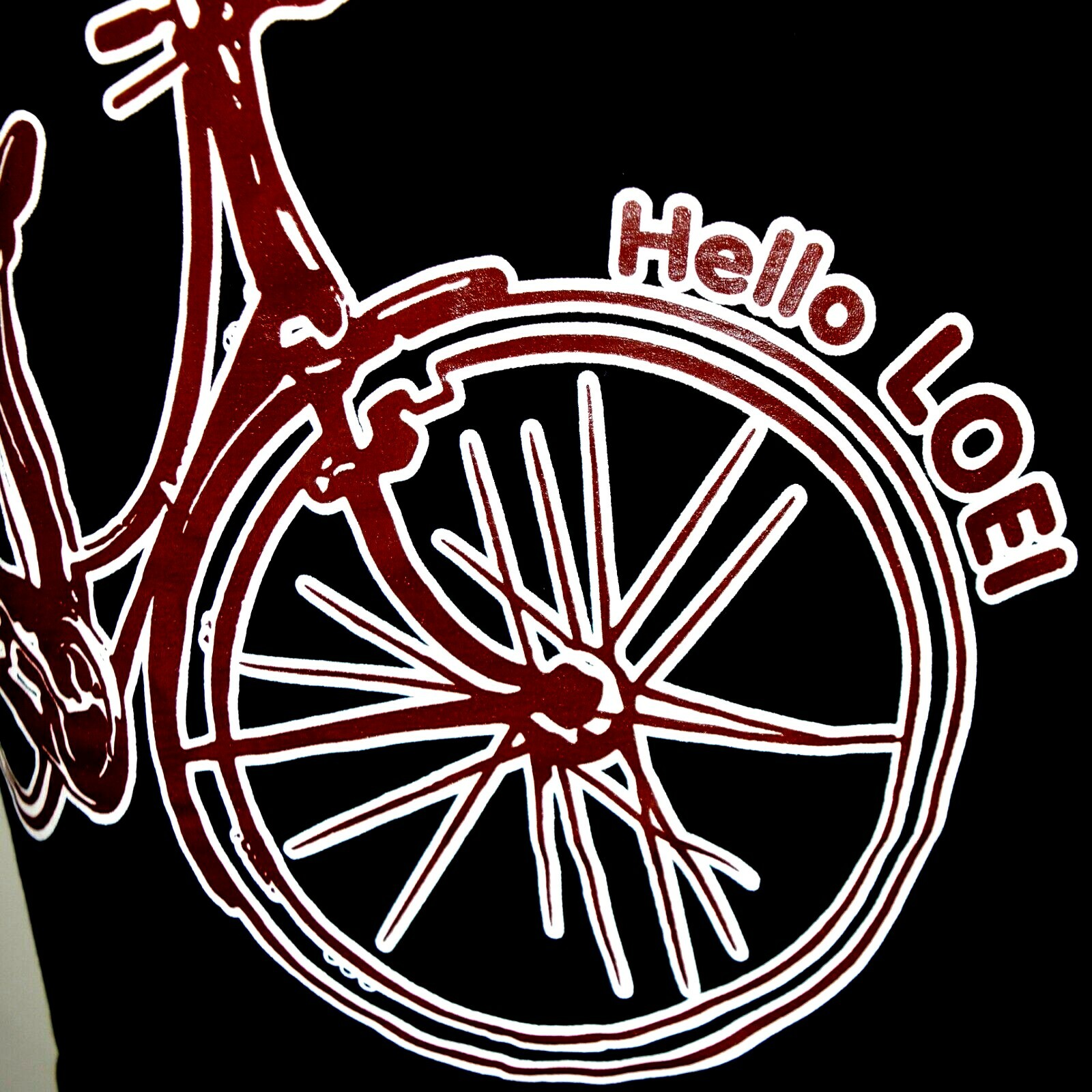 Chiang Khan THAILAND TShirt Men’s Size XL Deep Red Bicycle Bike Hipster Town NEW