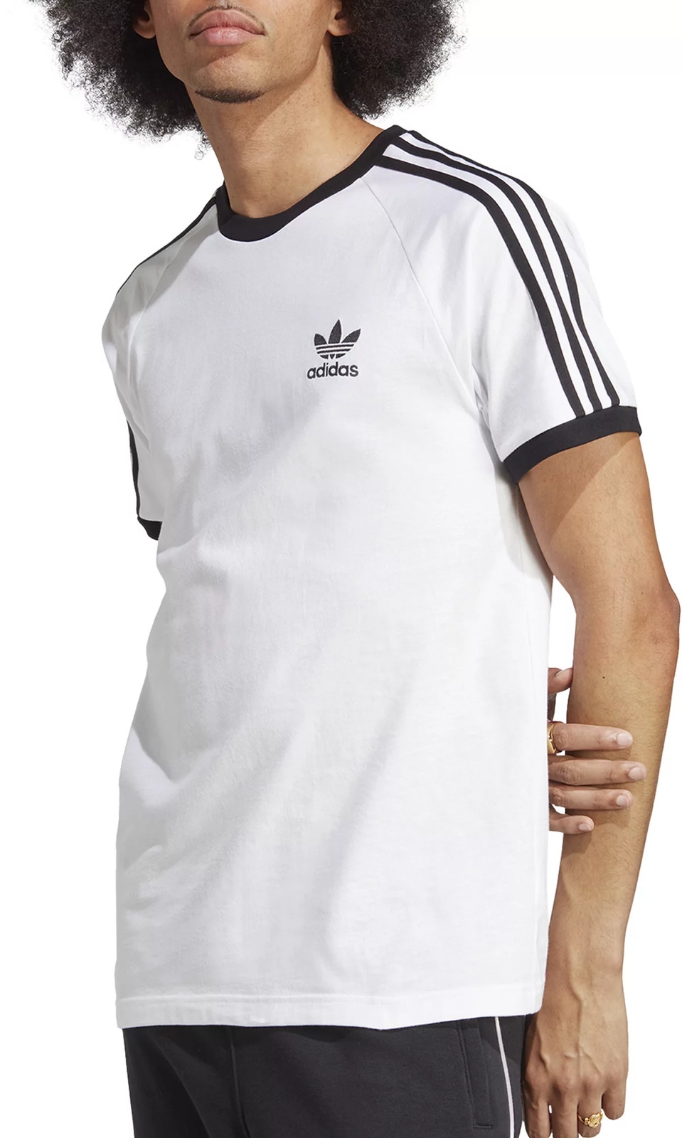Adidas Men’s Adicolor Classics 3-Stripes T-Shirt, White