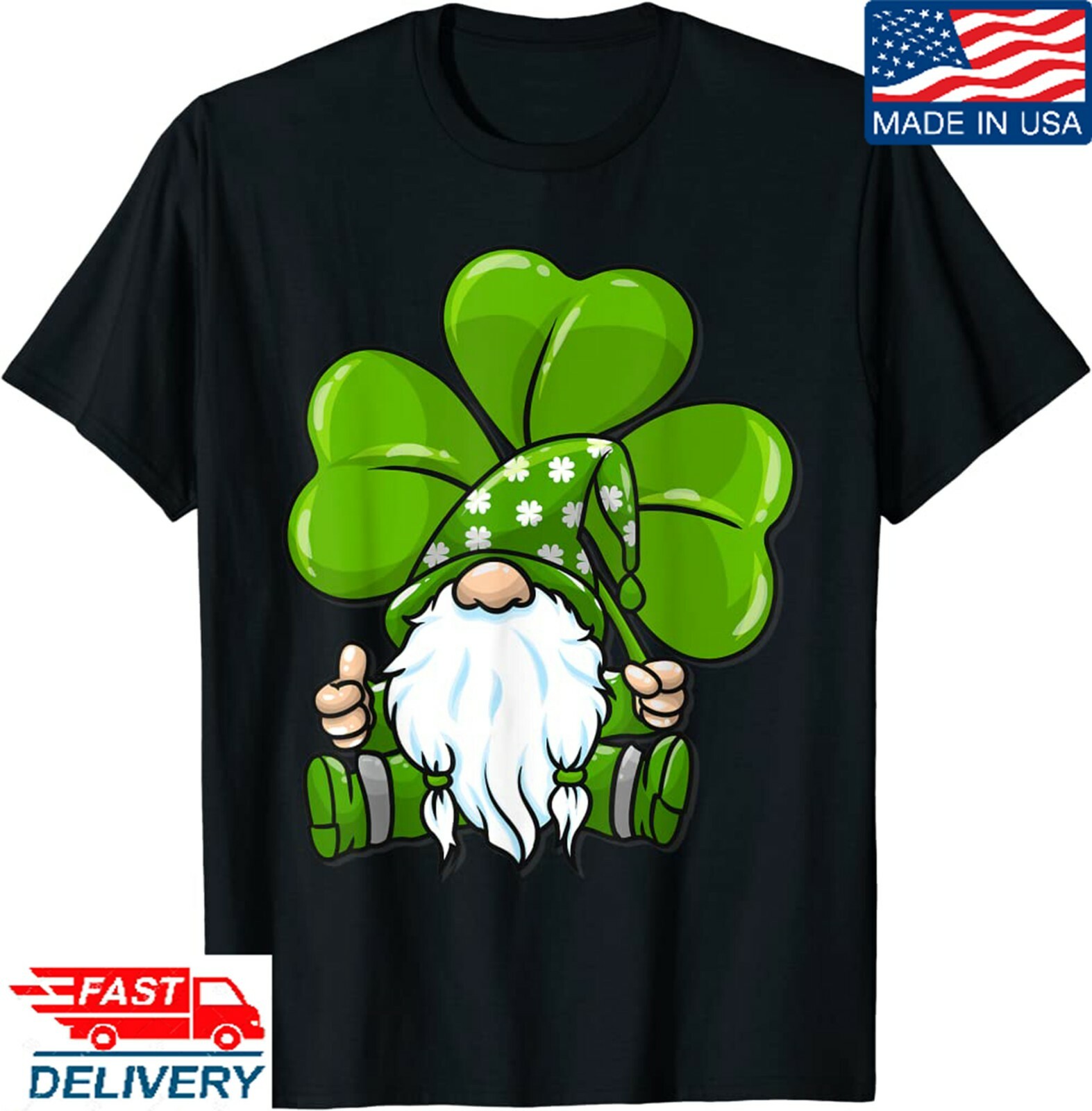 LOVE Gnomes Irish Shamrock St Patrick’s Day T-Shirt, Saint Patrick’s Day Shirt