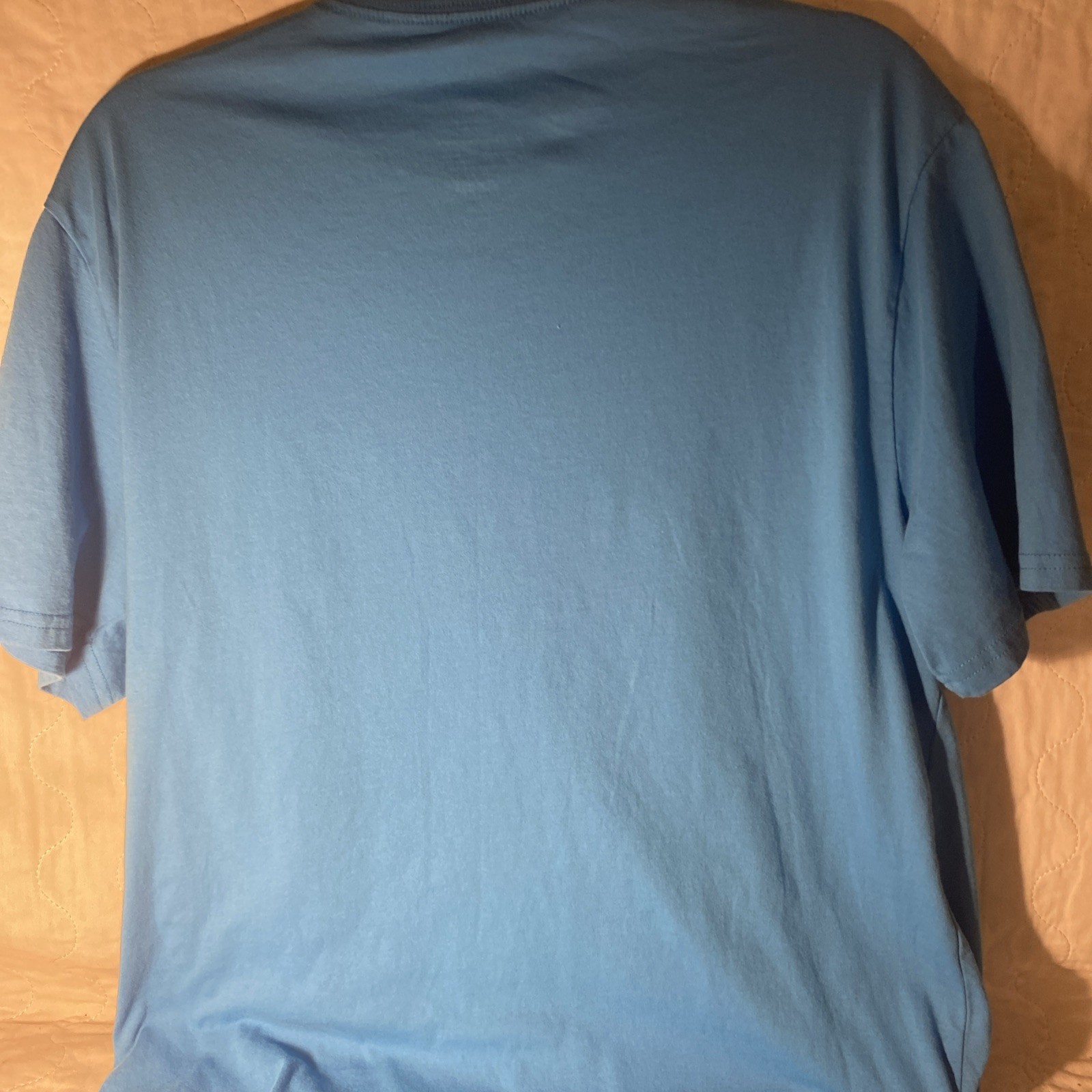 Mens Peanuts Snoopy and Woodstock Blue T Shirt XL Rainbow Graphic Cartoon #G120