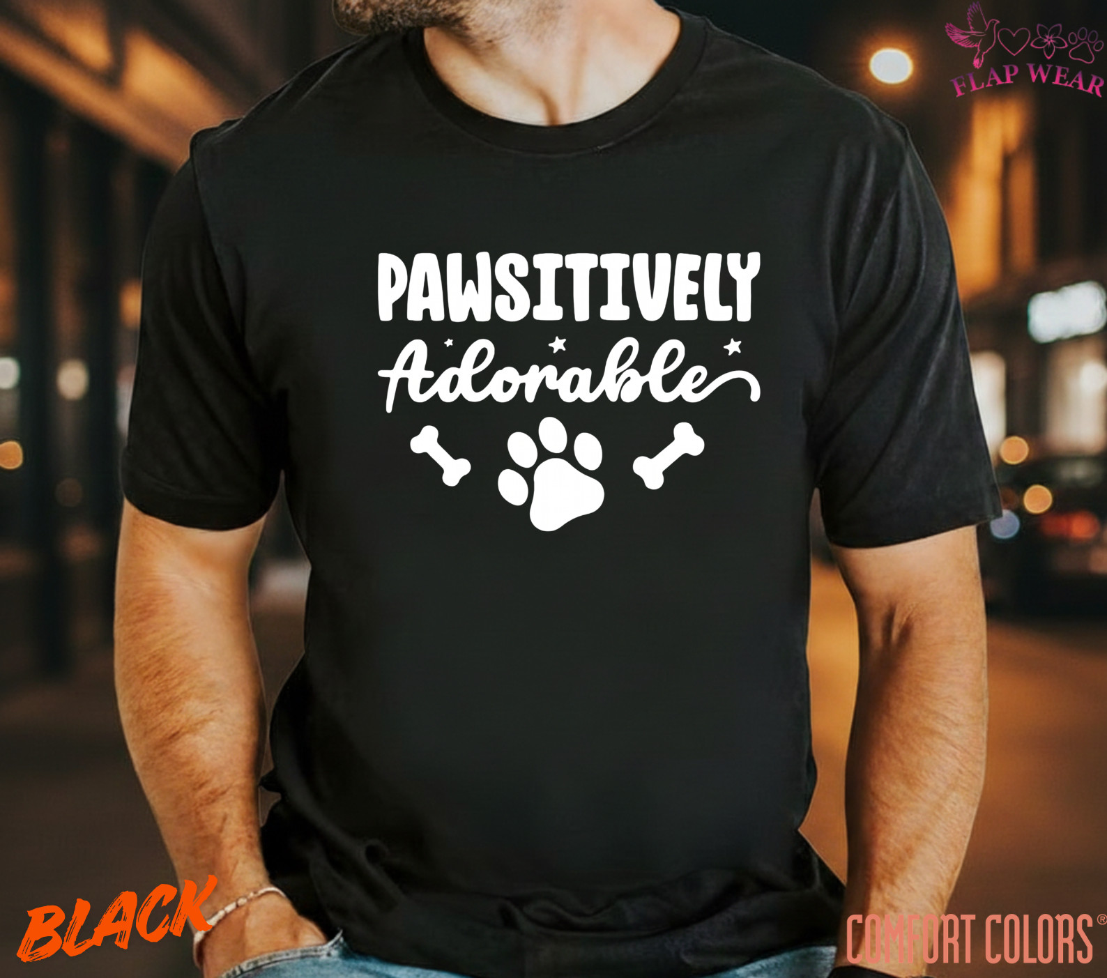 Unisex Pawsitively Adorable Dog Paw Print T-Shirt – Cute Pet Lover Graphic Tee