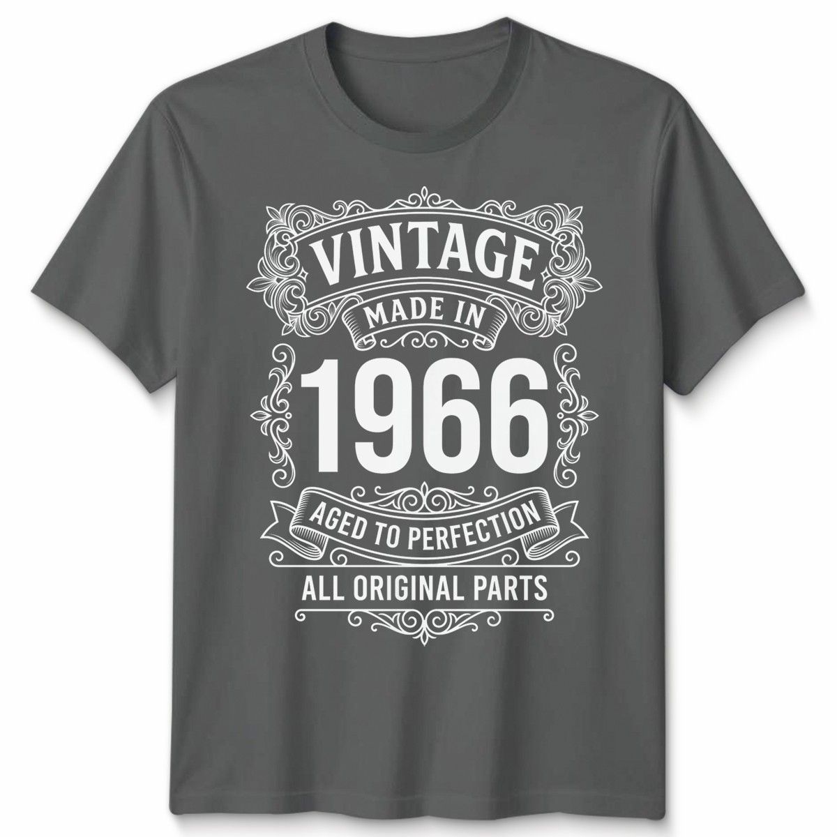 Unisex 60th Birthday Gift T Shirt All Original Parts Born In 1966