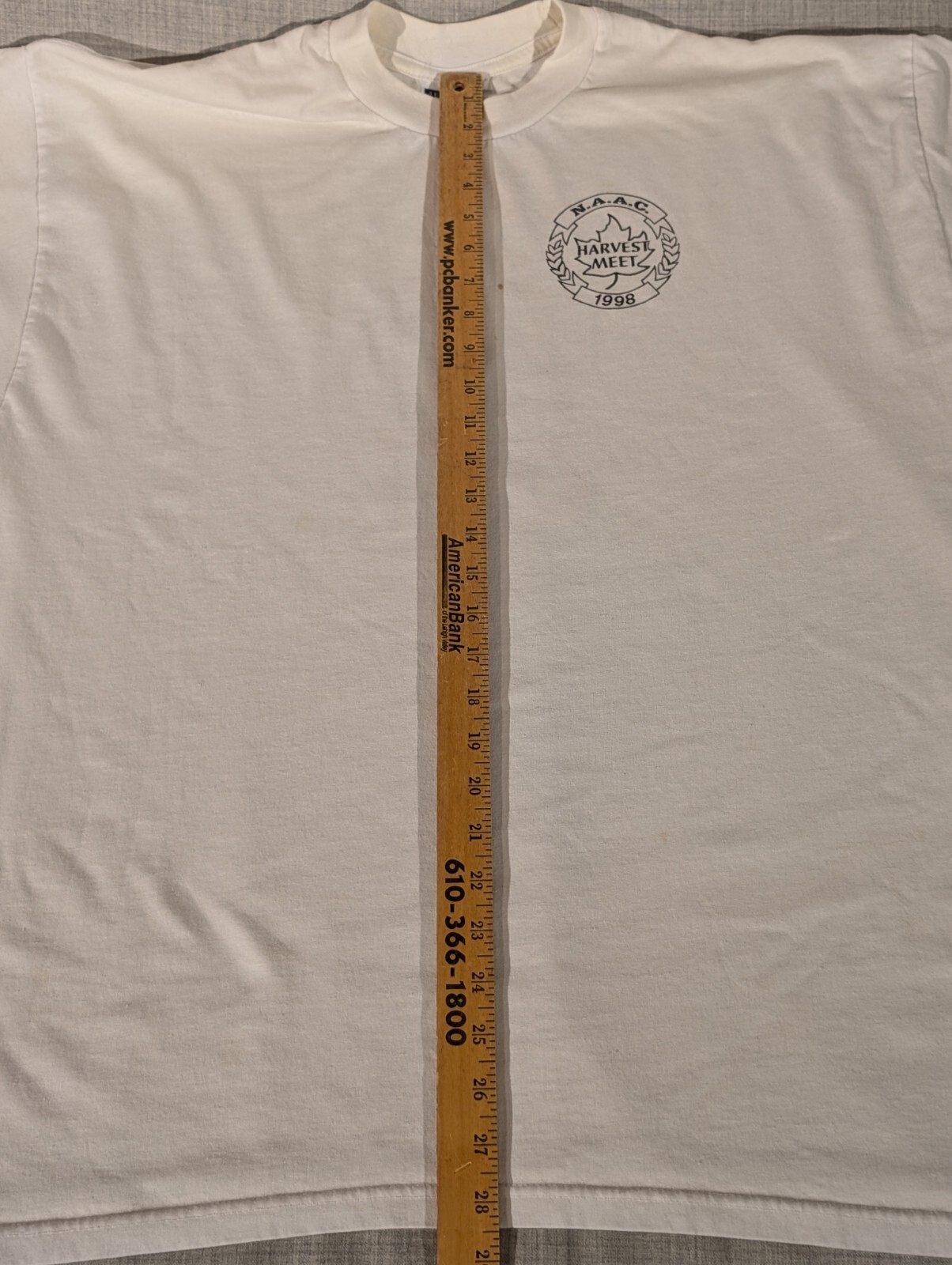 Vintage 1998 N.A.A.C. Harvest Meet White T-shirt Adult XL
