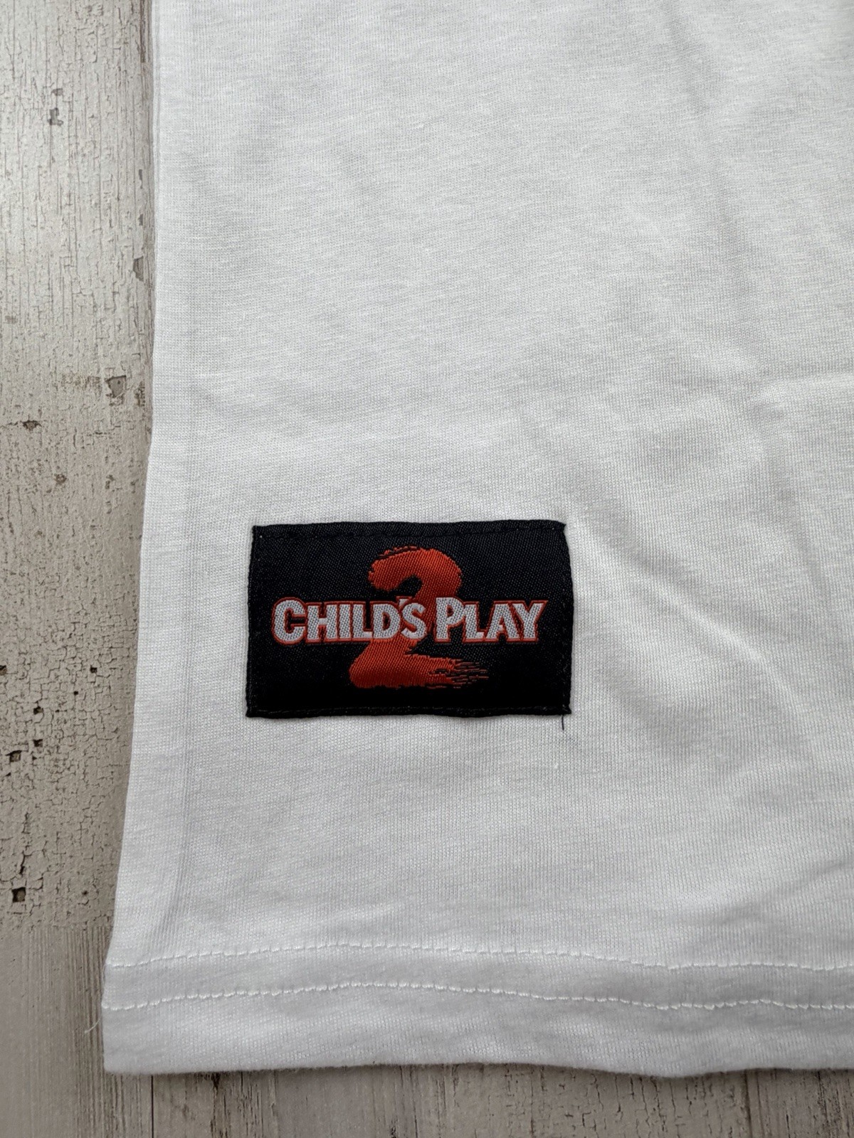 Chucky Childs Play 2 Wanna Play 1990 Mens Vintage Throwback T-Shirt Mens 2XL XXL