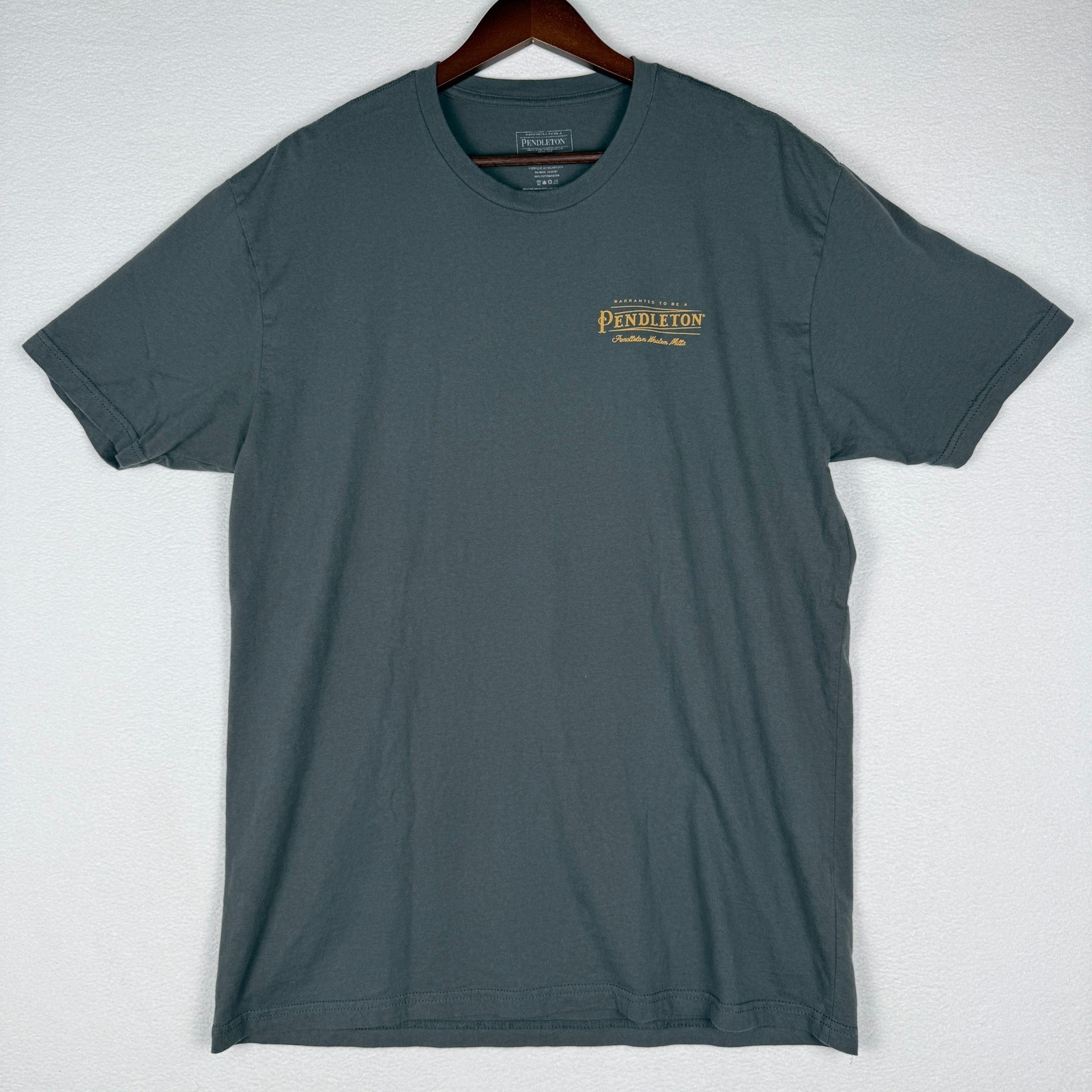 Pendleton Heritage Vintage Graphic T-Shirt Mens XL Charcoal Gray Portland Oregon