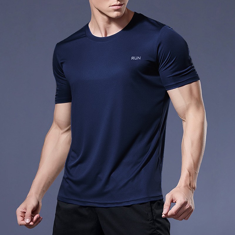 Mens Quick Dry Gym T Shirt Running Sports Lightweight Breathable Top