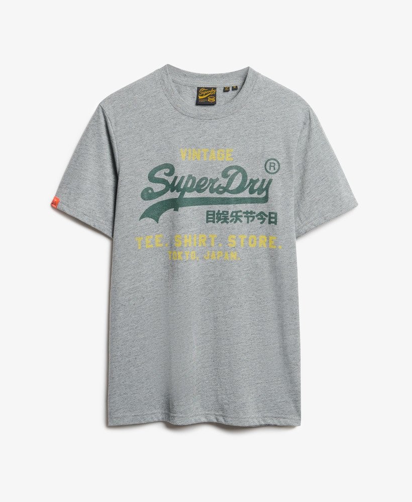 Superdry T-Shirt Short Sleeve Crew Neck Top VL Classic Relaxed Tee Blue Grey Red