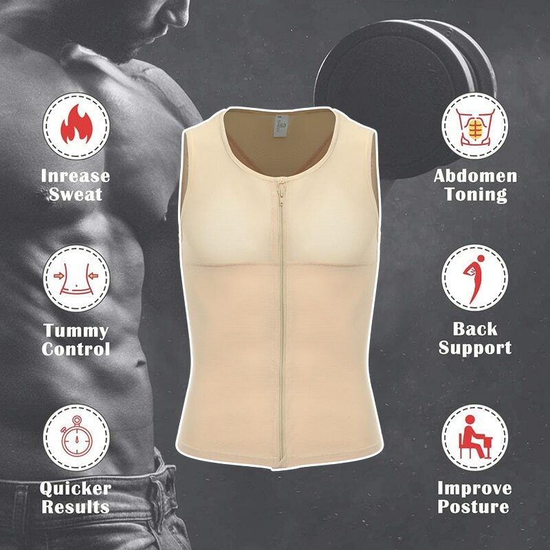Fajas Para Hombres Faja Reductora De Hombre Men Body Shaper Tummy Control Tanks