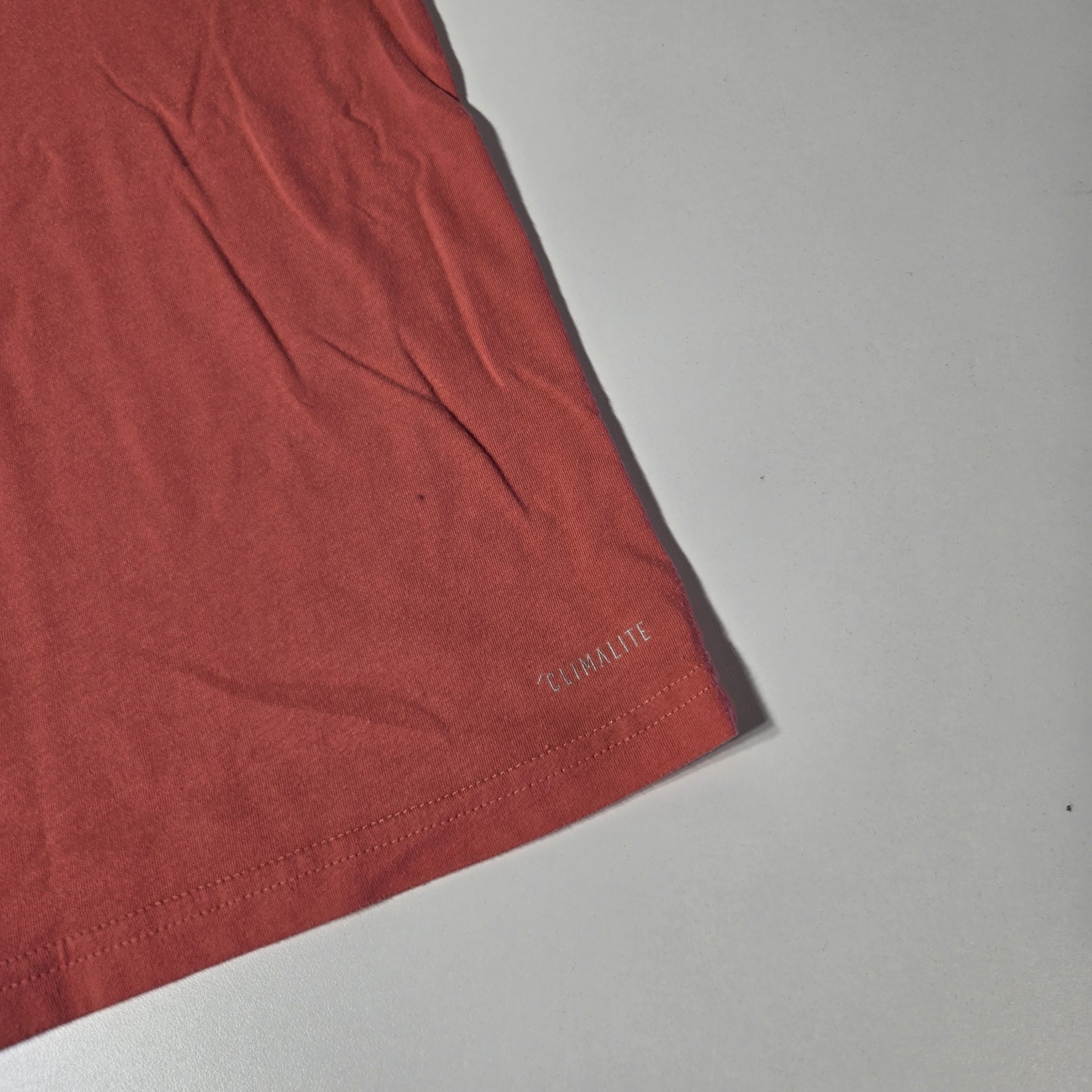 Adidas Shirt Mens Large Orange Short Sleeve Go To Performance Tee Active