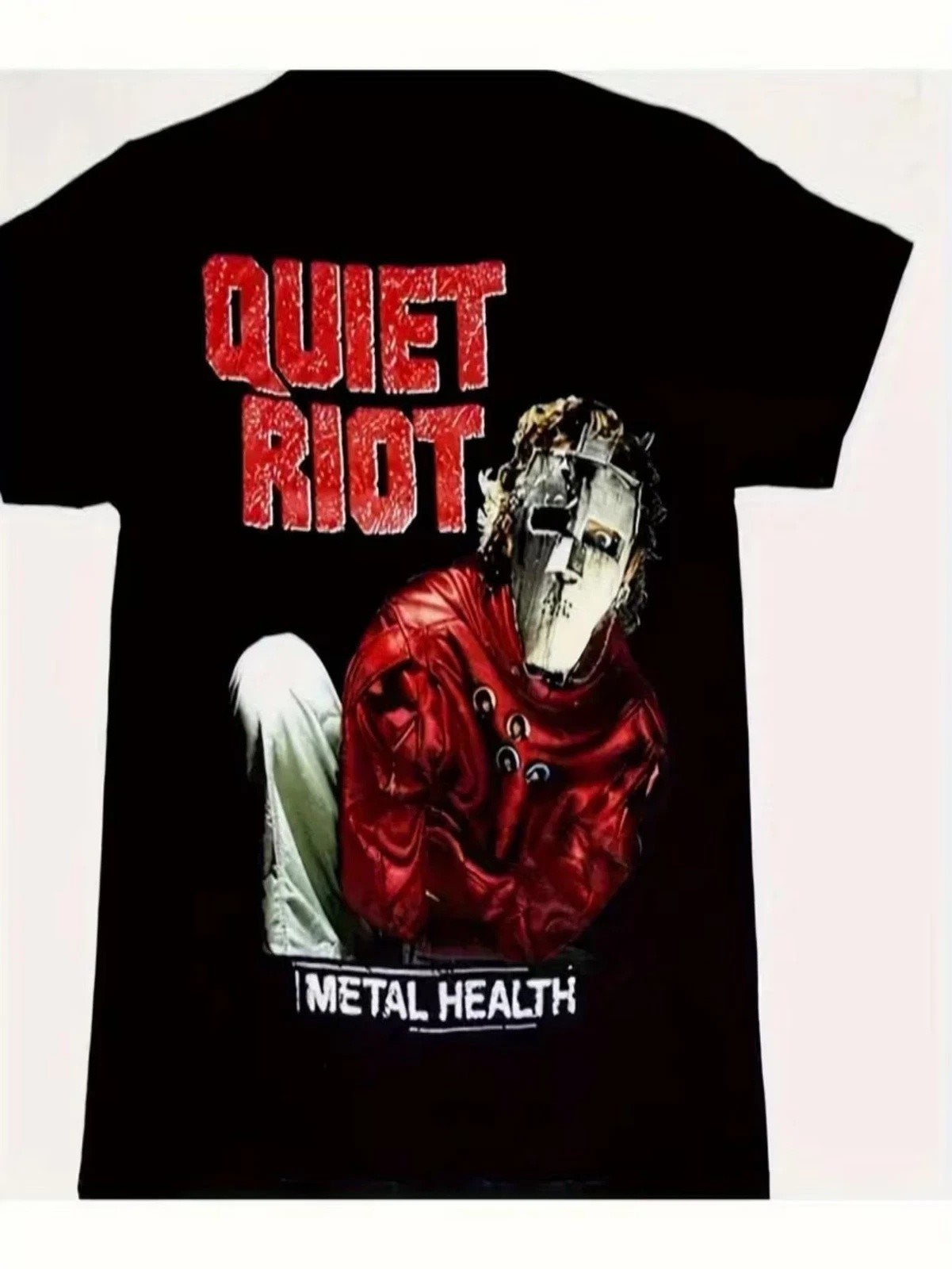 Men’s Quiet Riot Retro Rock Character Graphic T-Shirt