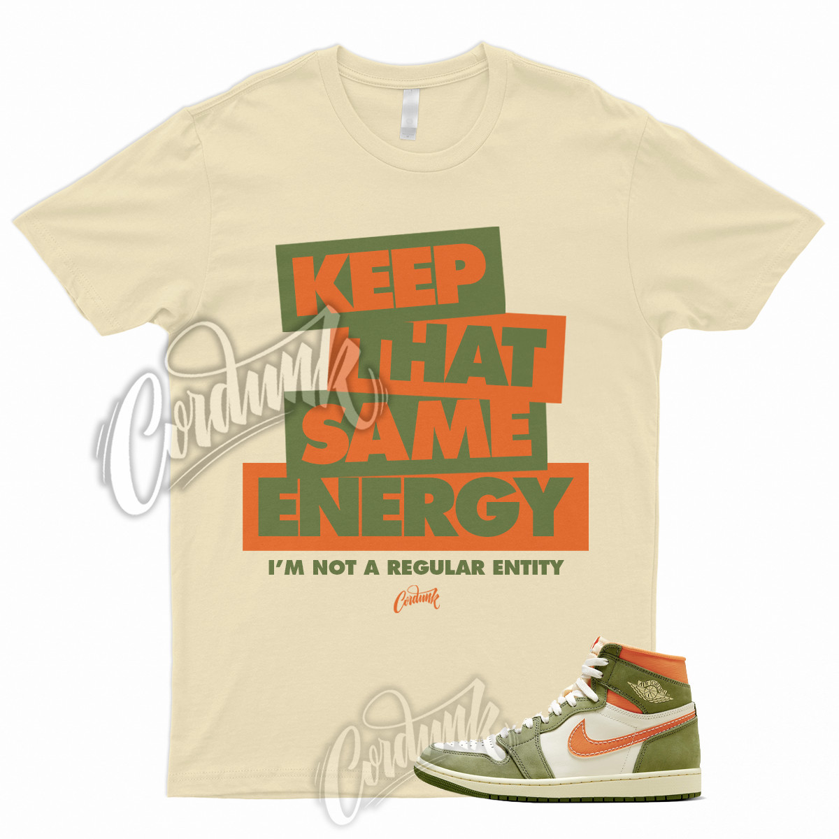 K2 T Shirt for 1 High Celadon Sky J Light Olive Bright Mandarin Coconut Milk